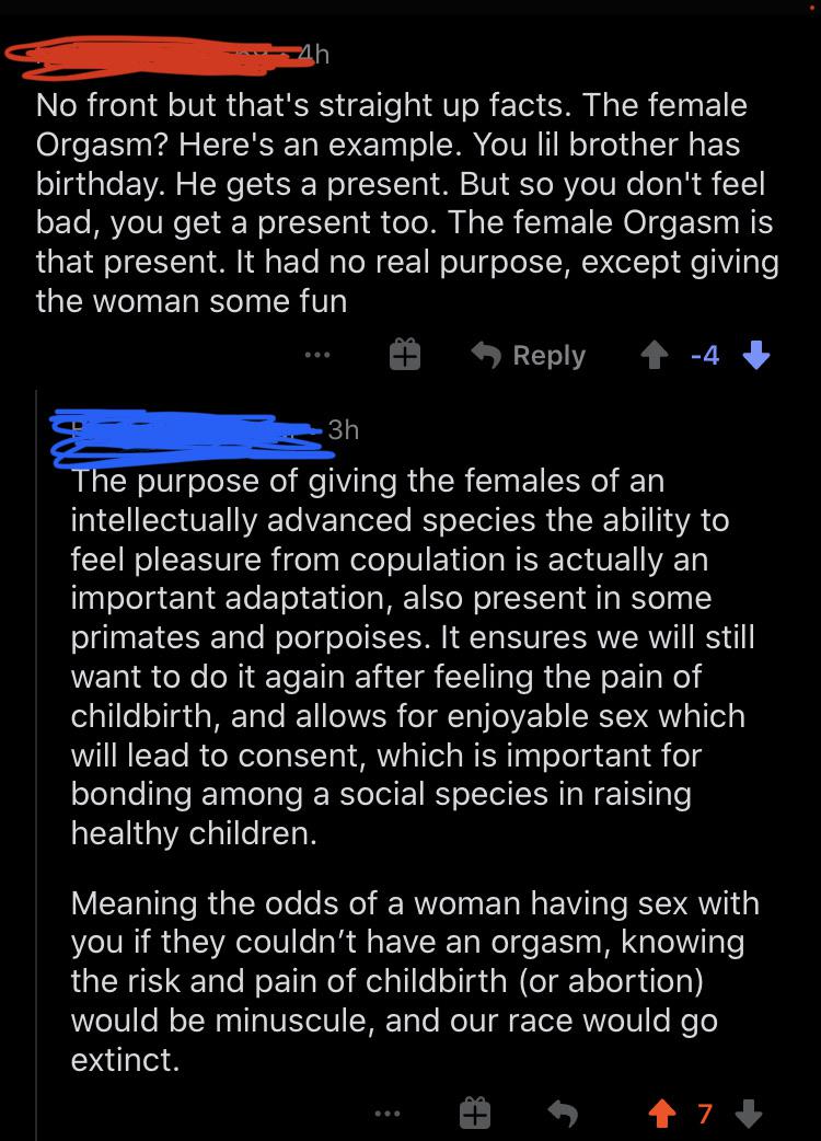 The odds of someone having sex with of them is none existent