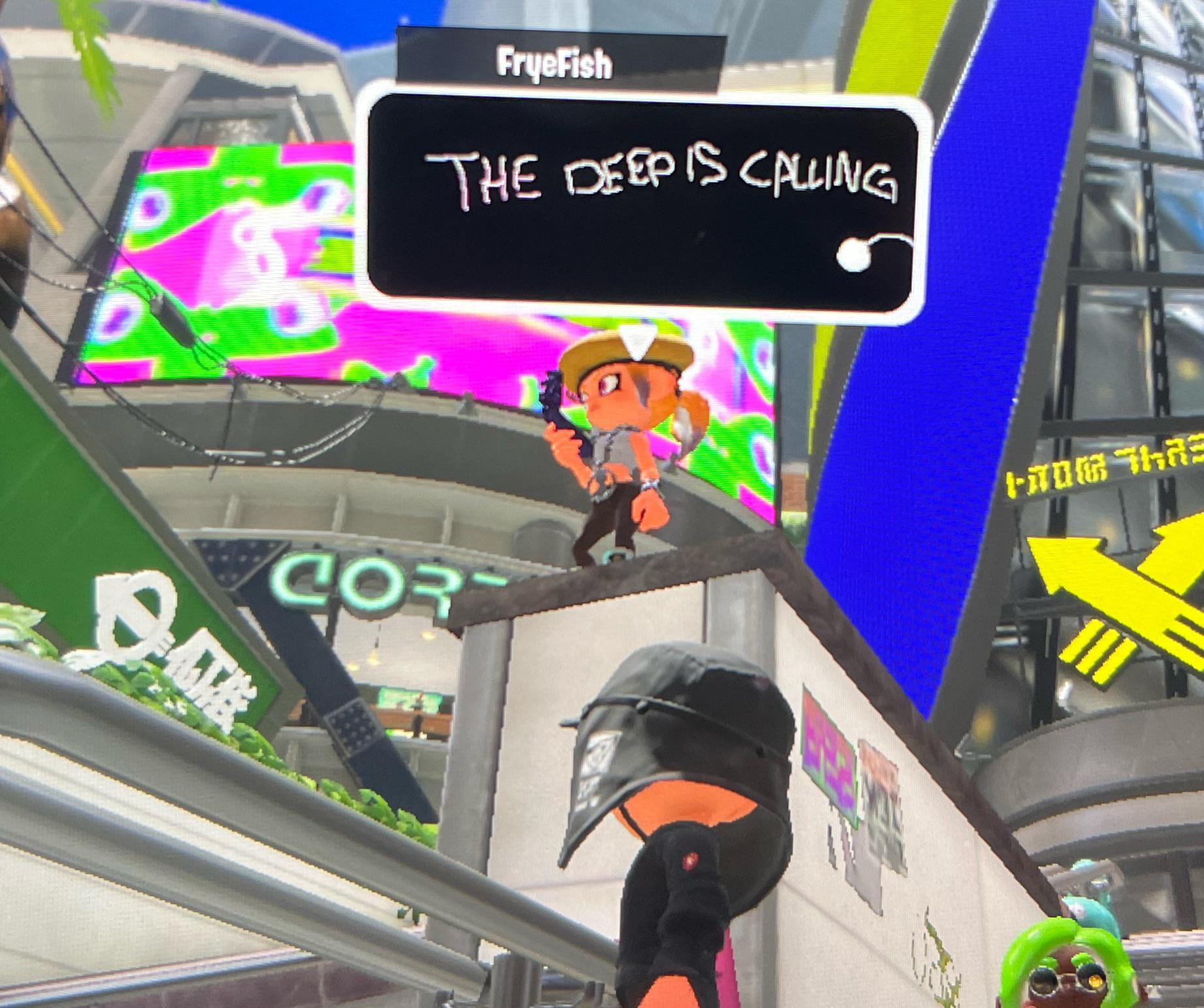 Why is everyone saying “ the deep is calling “ in the plaza? Is there