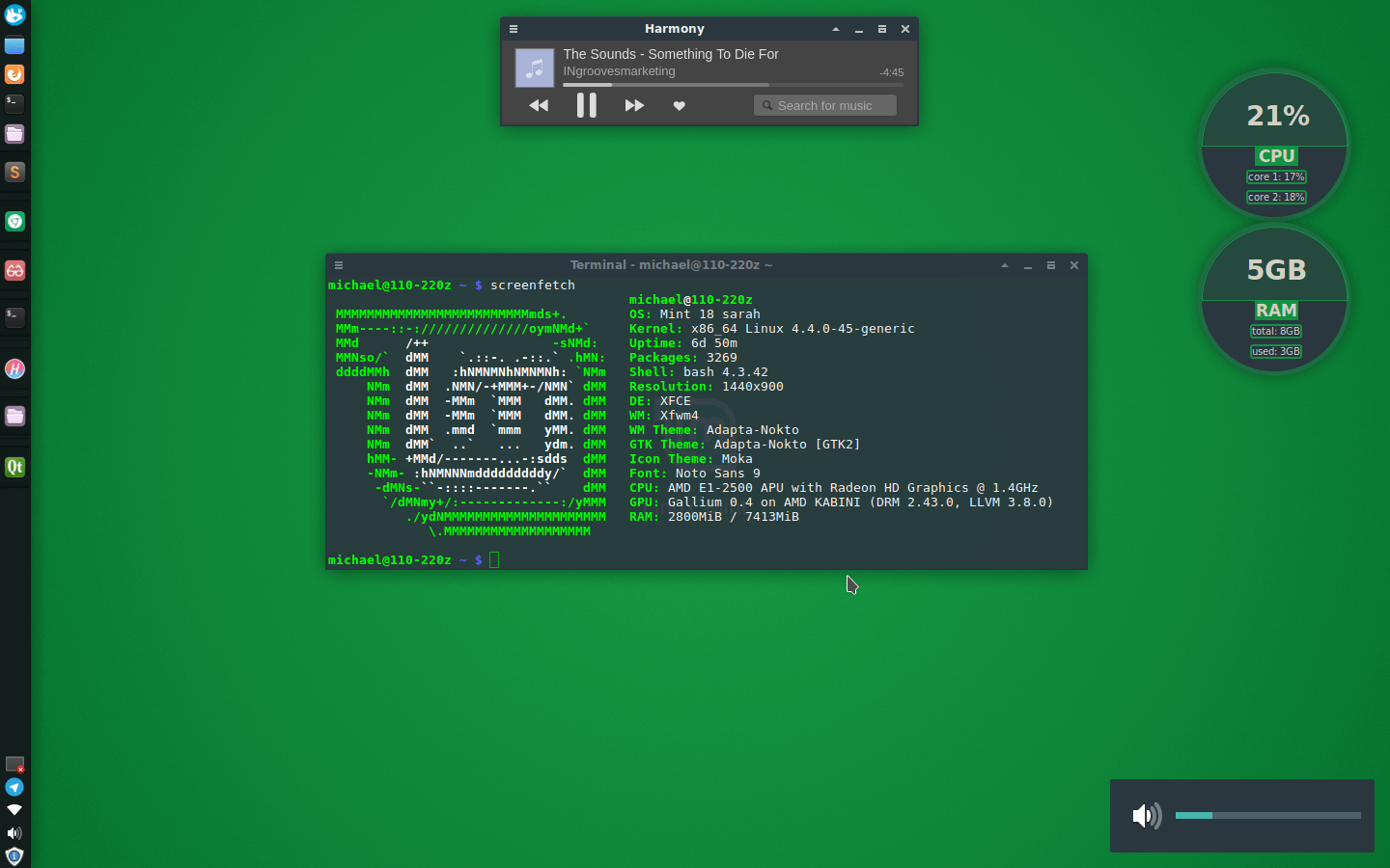 [XFCE] Trying a minimal life with Linux mint r/unixporn