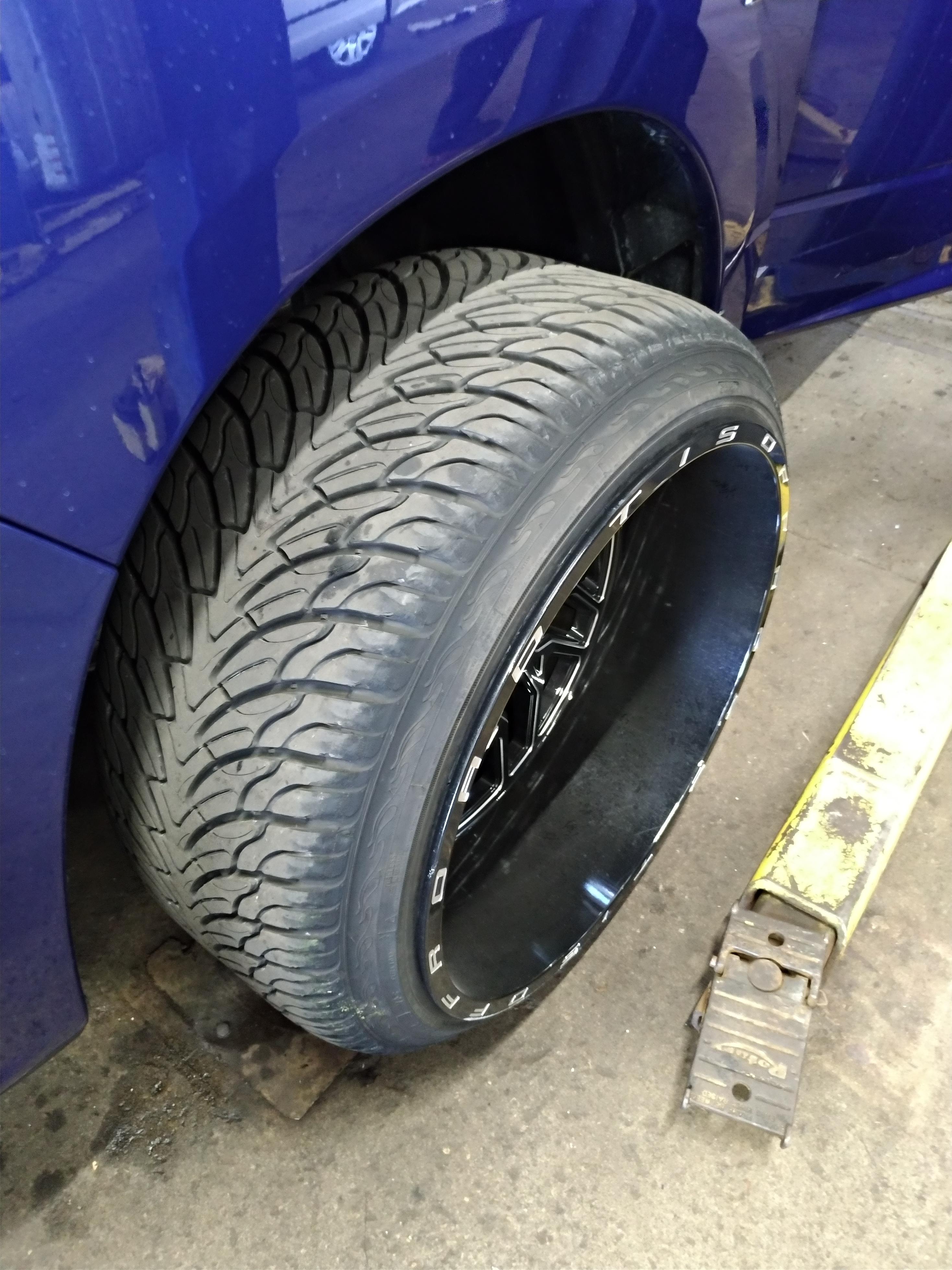 "Can you see why my tires are wearing uneven" have you had an alignment