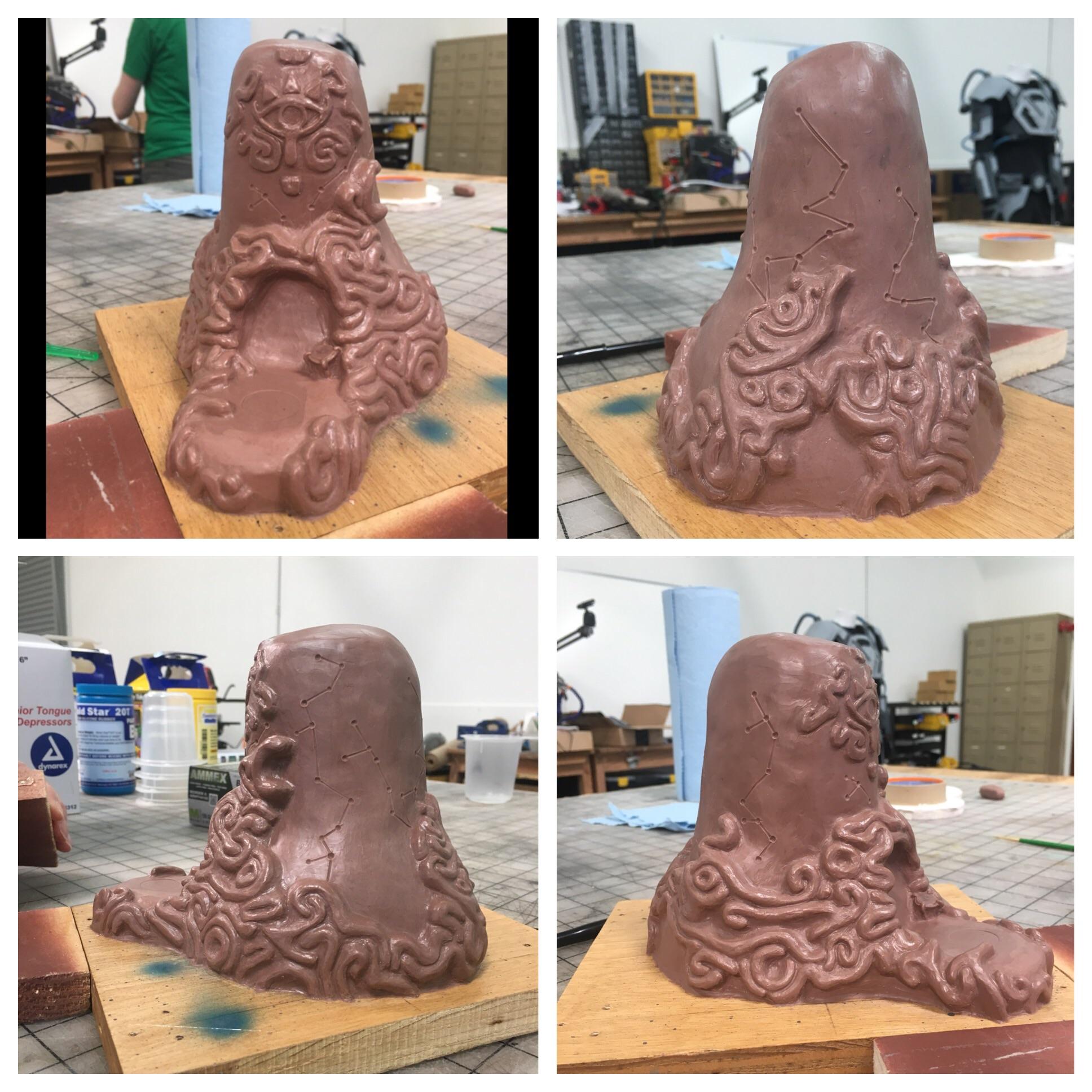 I sculpted a shrine from Zelda BOTW D r/Sculpture