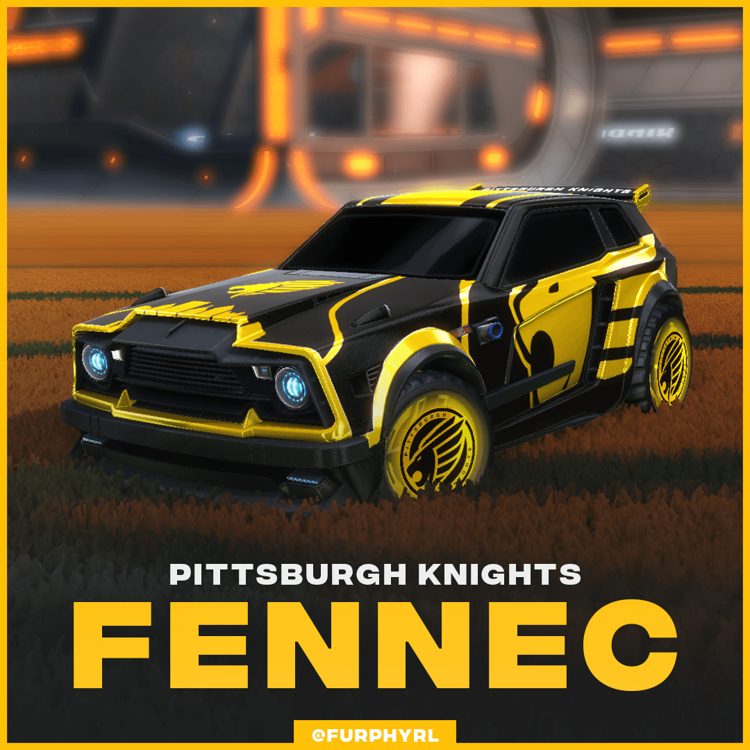 Pittsburgh Knights Fennec Decal for Bakkesmod p r/RocketLeagueEsports