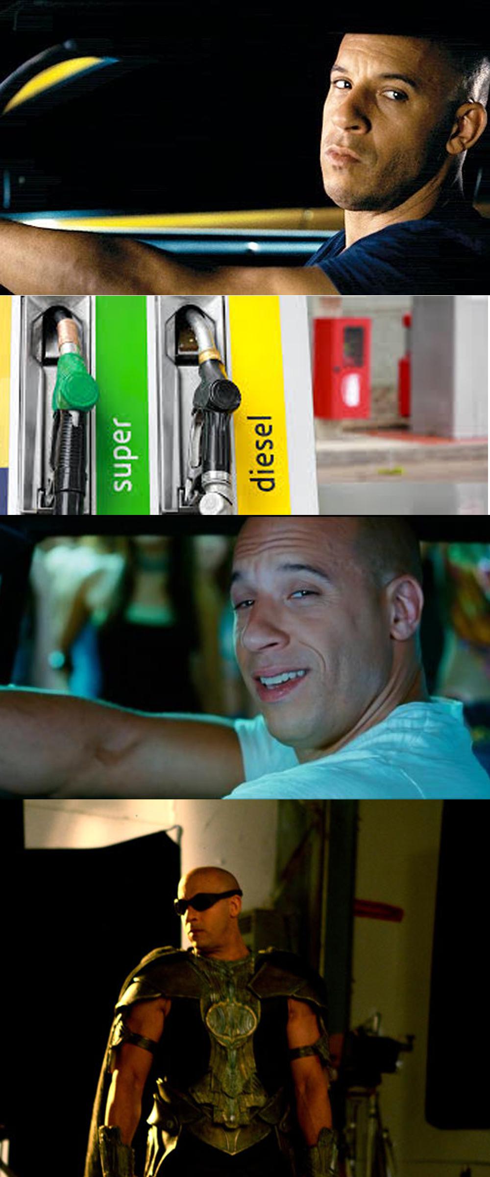 Vin Diesel at a Gas Station r/memes