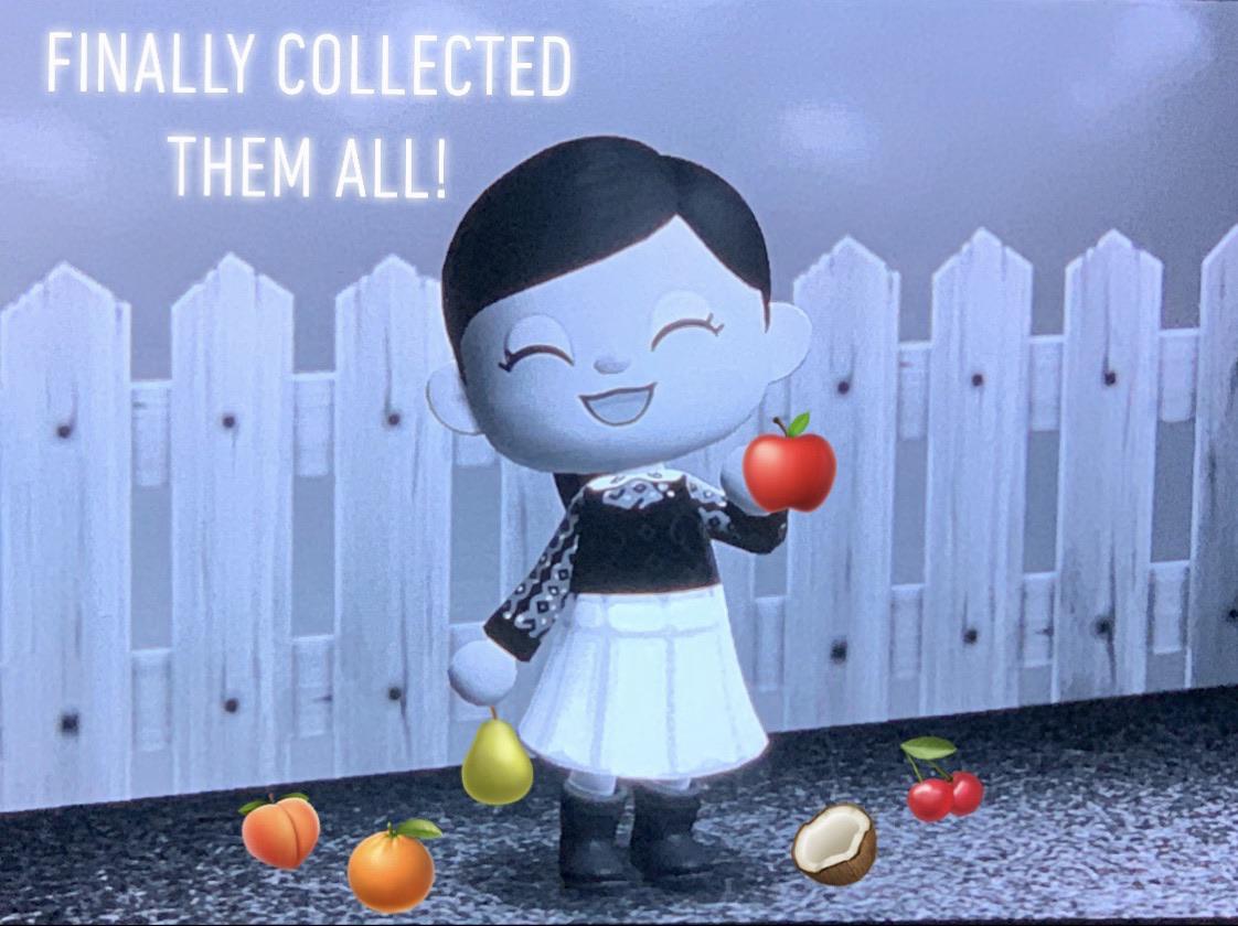 Finally Collected All Fruits! r/AnimalCrossing