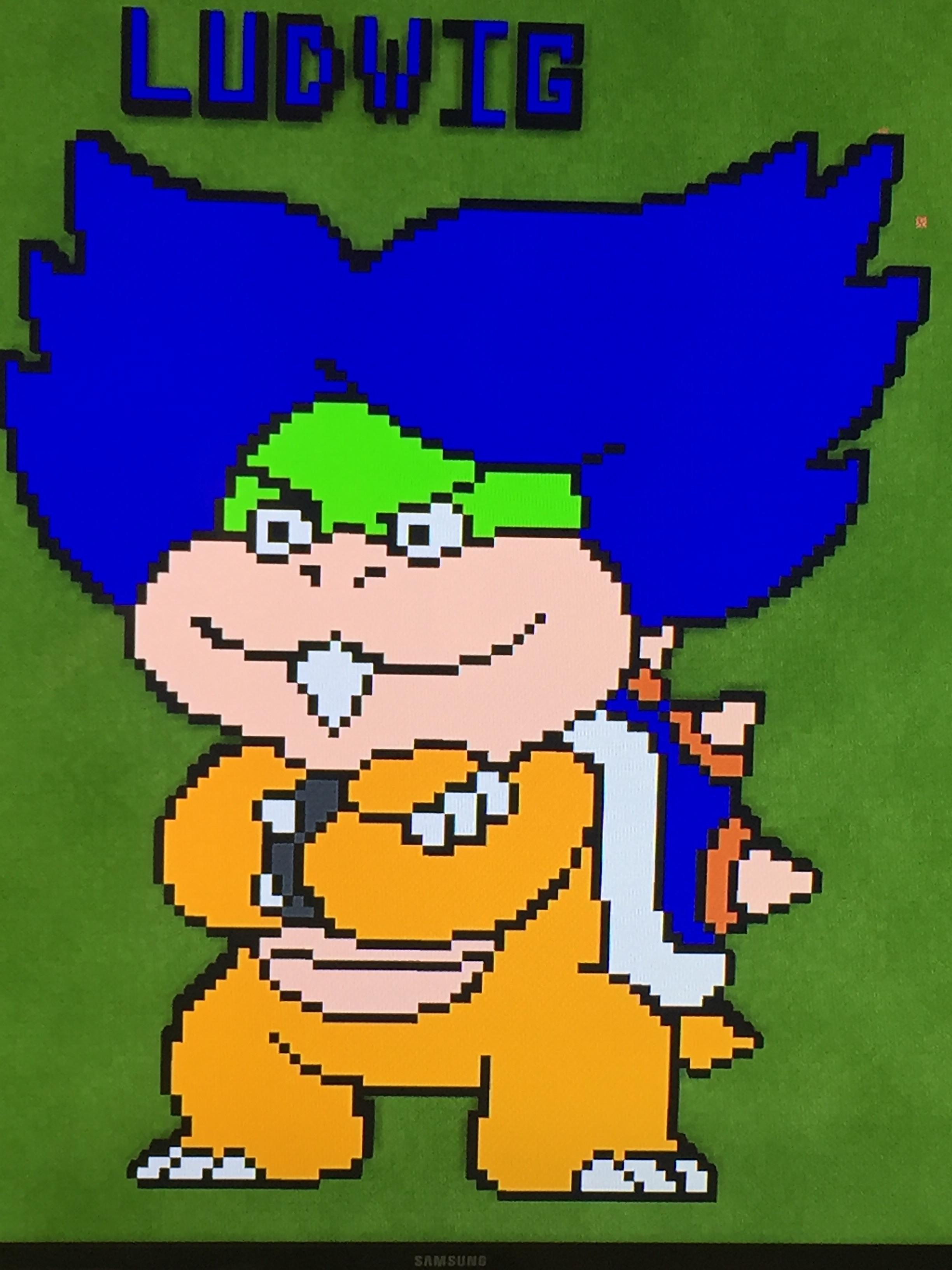 Made a Minecraft mural of my smash main, Mario kart main and the best