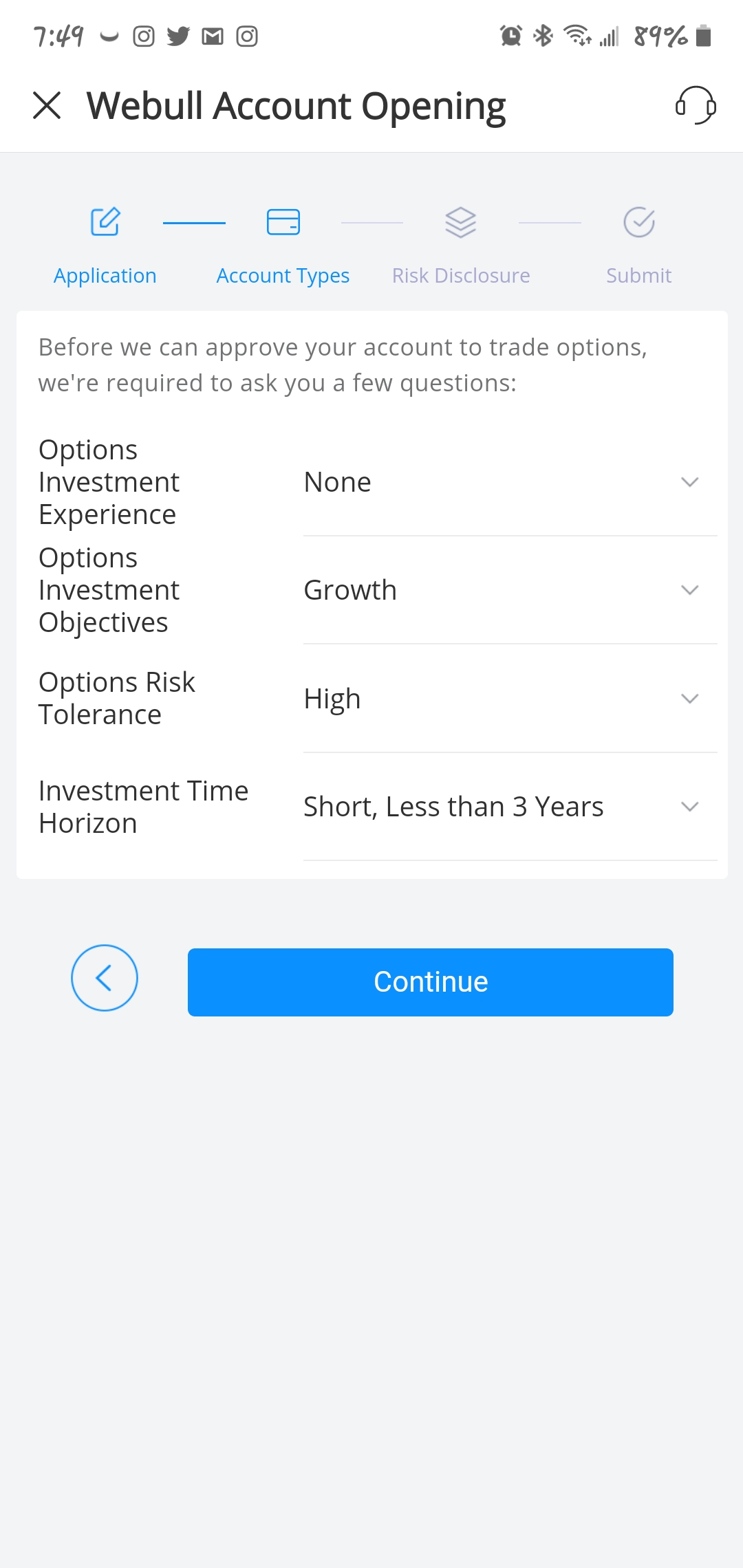 What's the best answer for these questions? I'm new and trying to open an account! Thank in