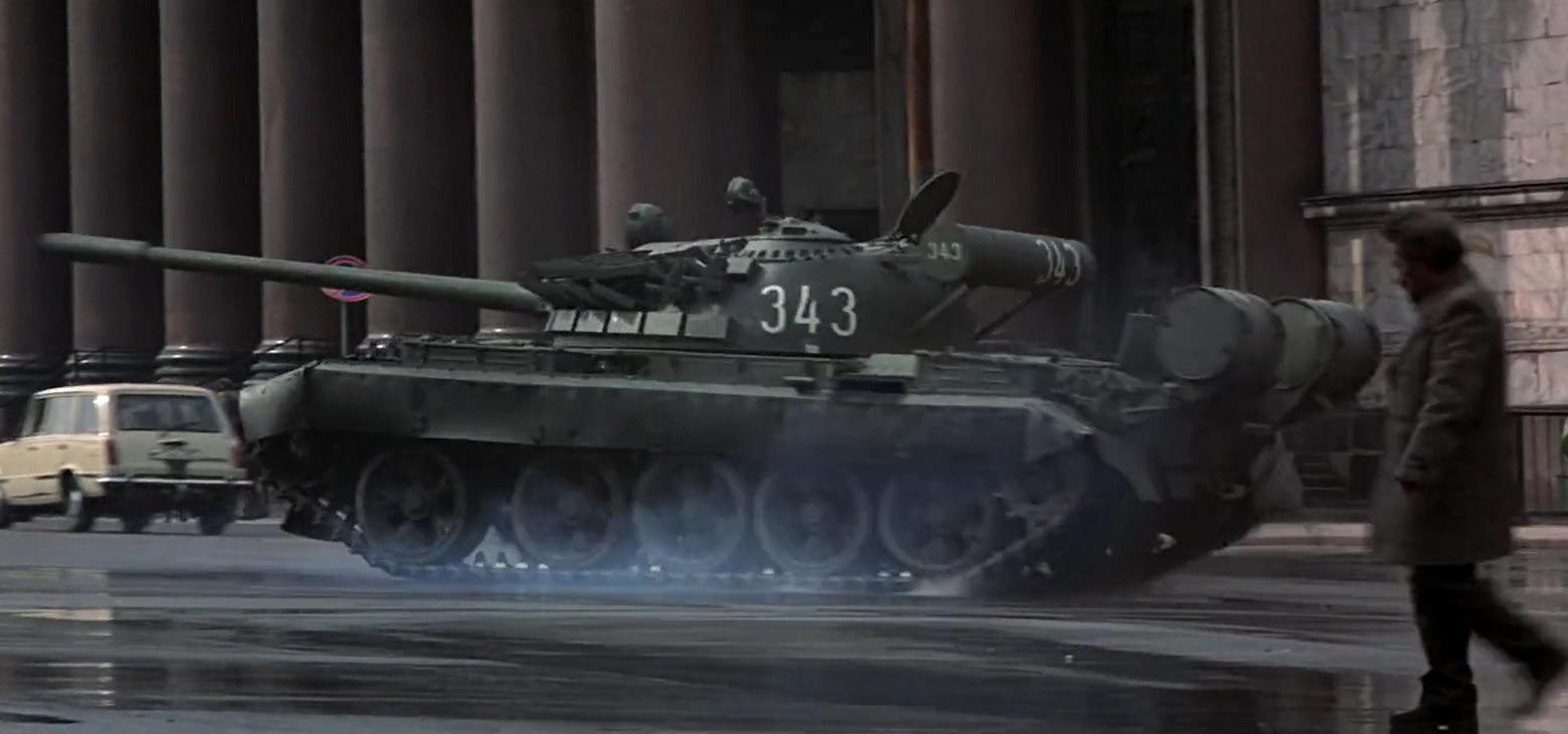 In James Bond goldeneye (1995) there were three soviet tanks used for the tank chase scene (two