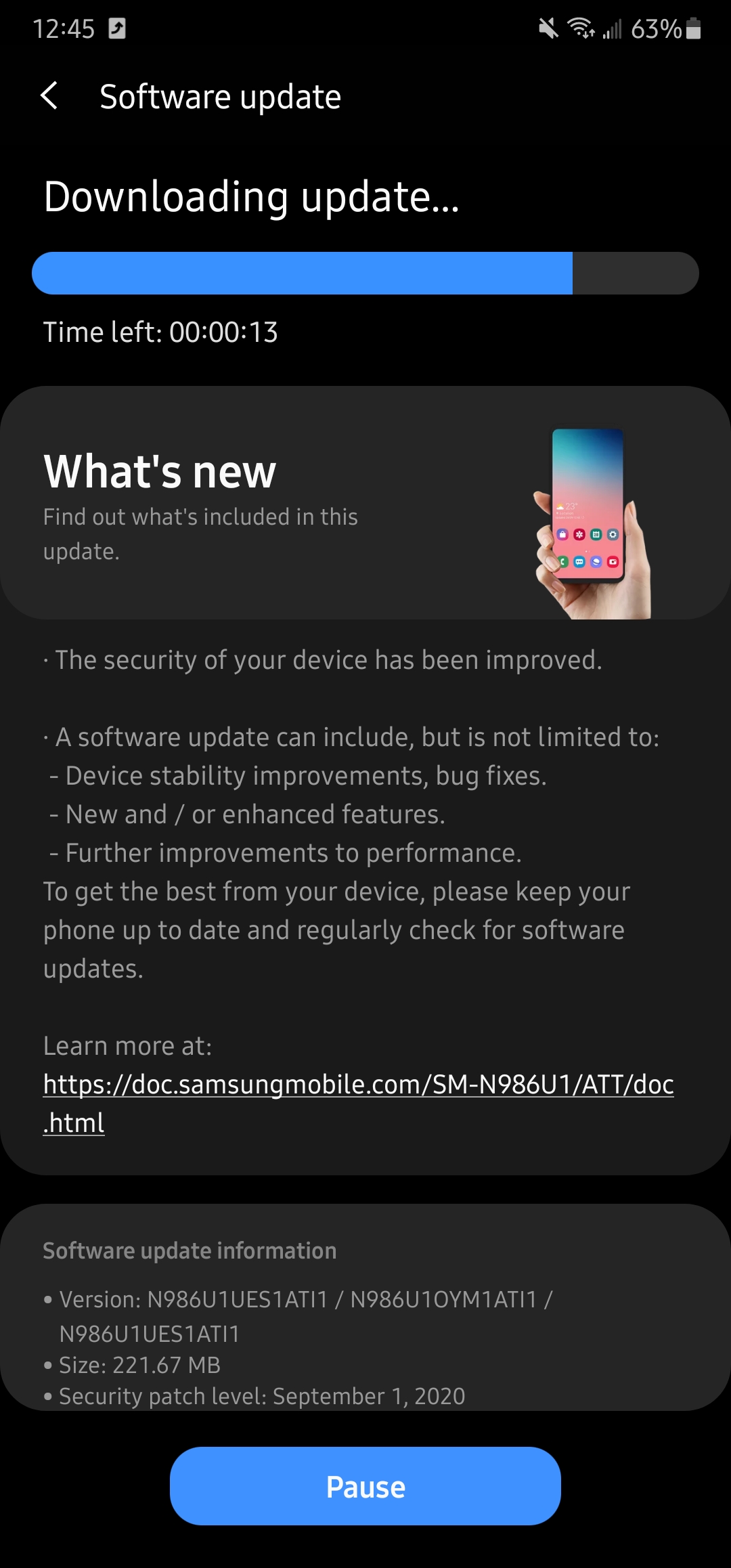 Unlocked Note 20 Ultra Update USA GalaxyNote20