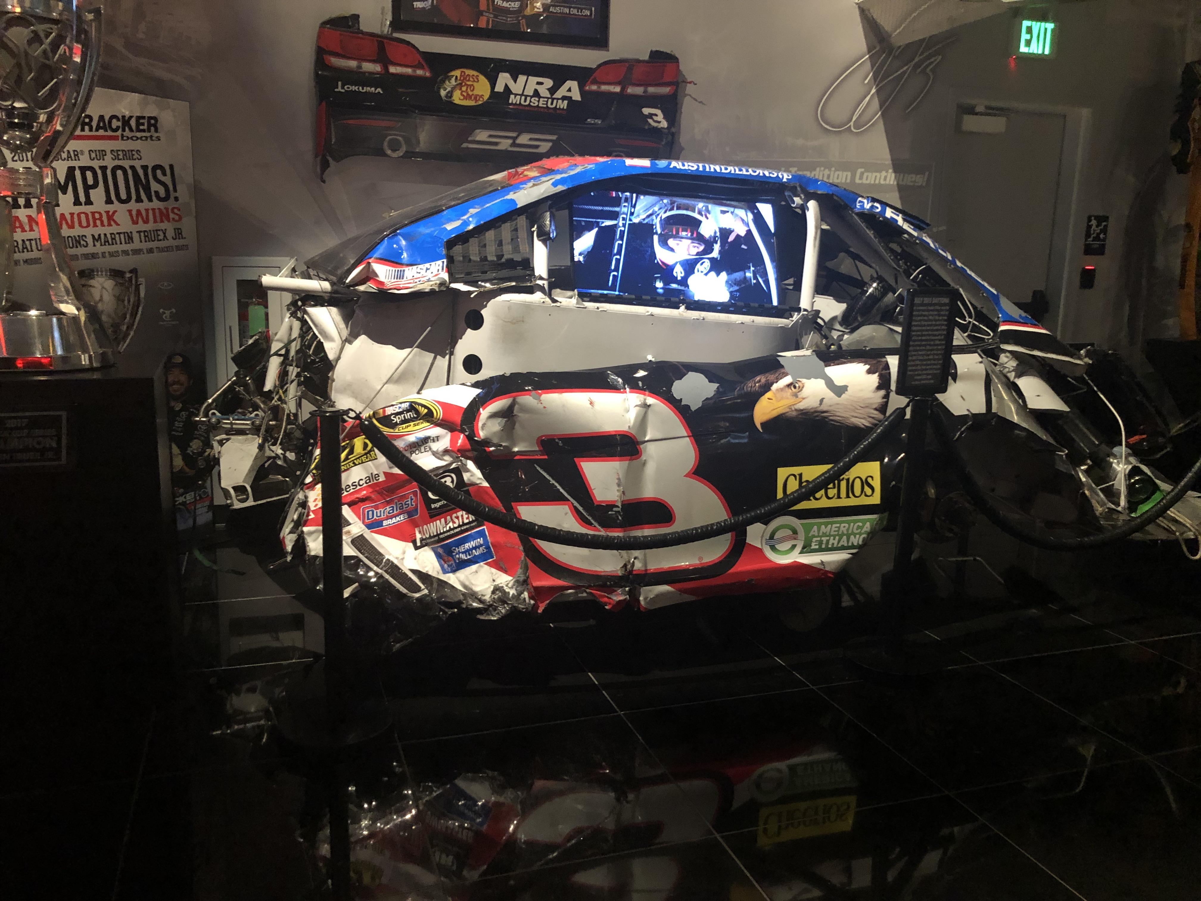 Austin Dillon Daytona car is located in Bass Pro in Springfield MO in case any of you guys want