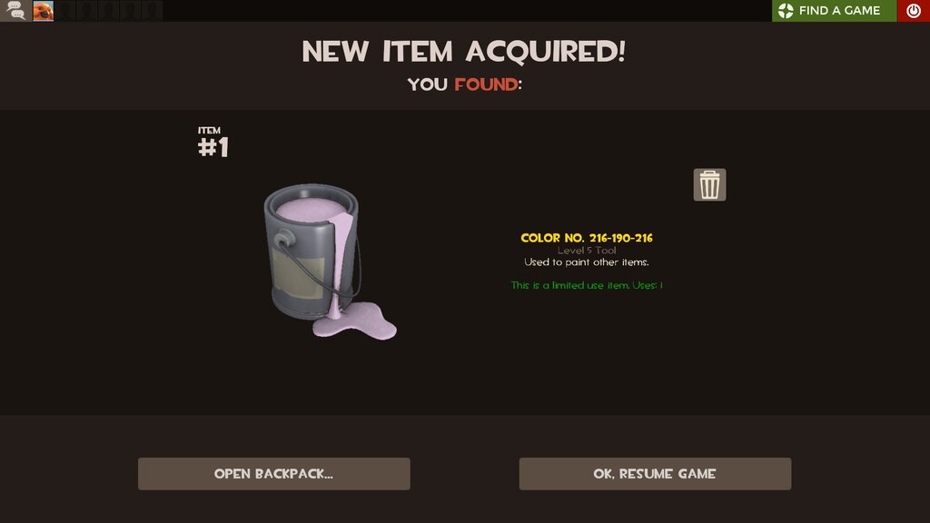 Have you always been able to get paints as a random drop? r/tf2
