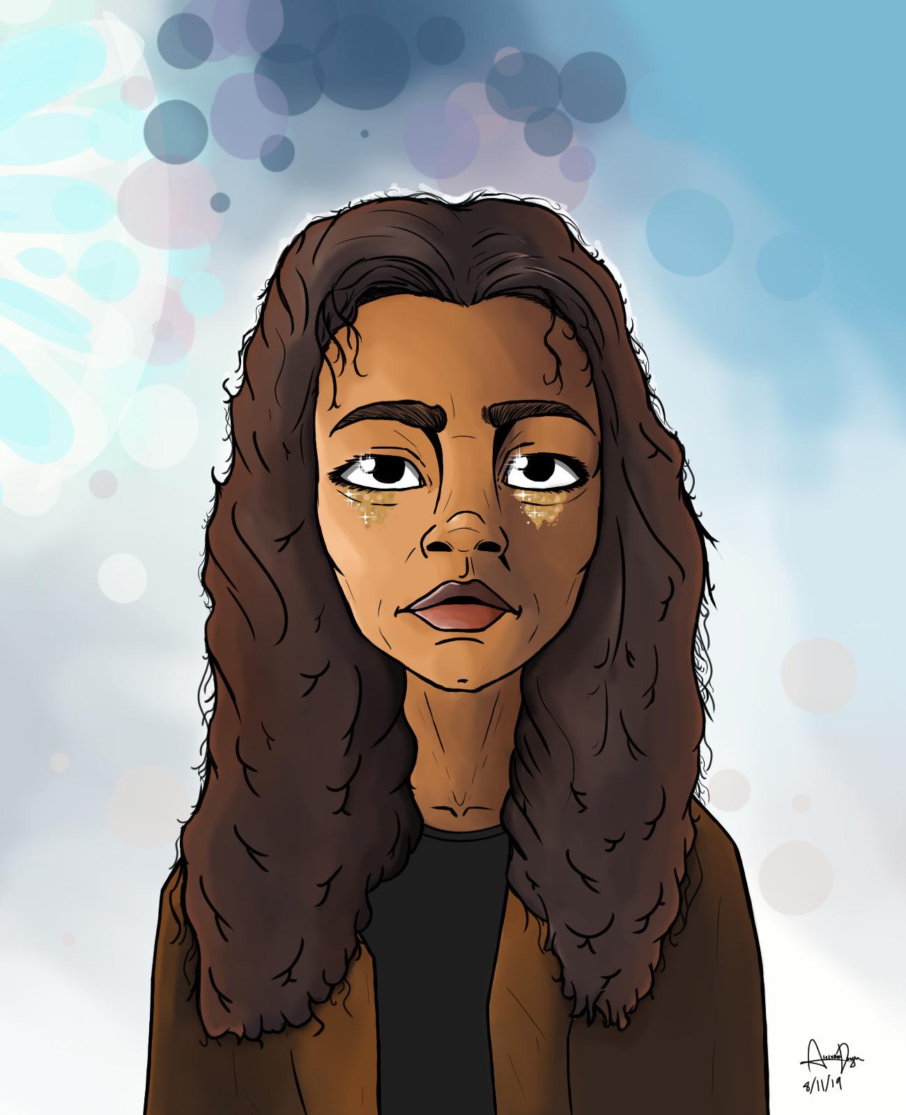 A Rue artwork I did, really happy with how this turned out what do you