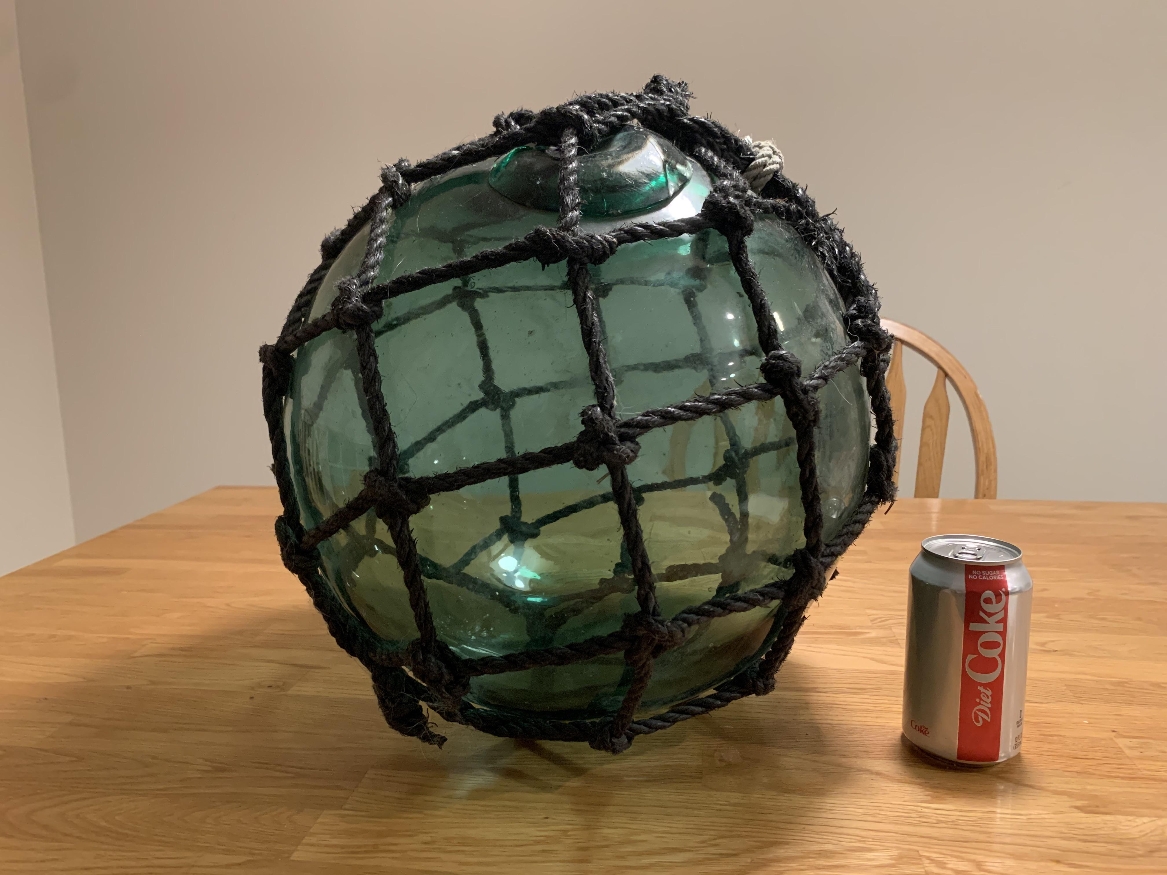 My Japanese fishing float. Took about 2 years to find one. About 47” diameter and over 13lbs