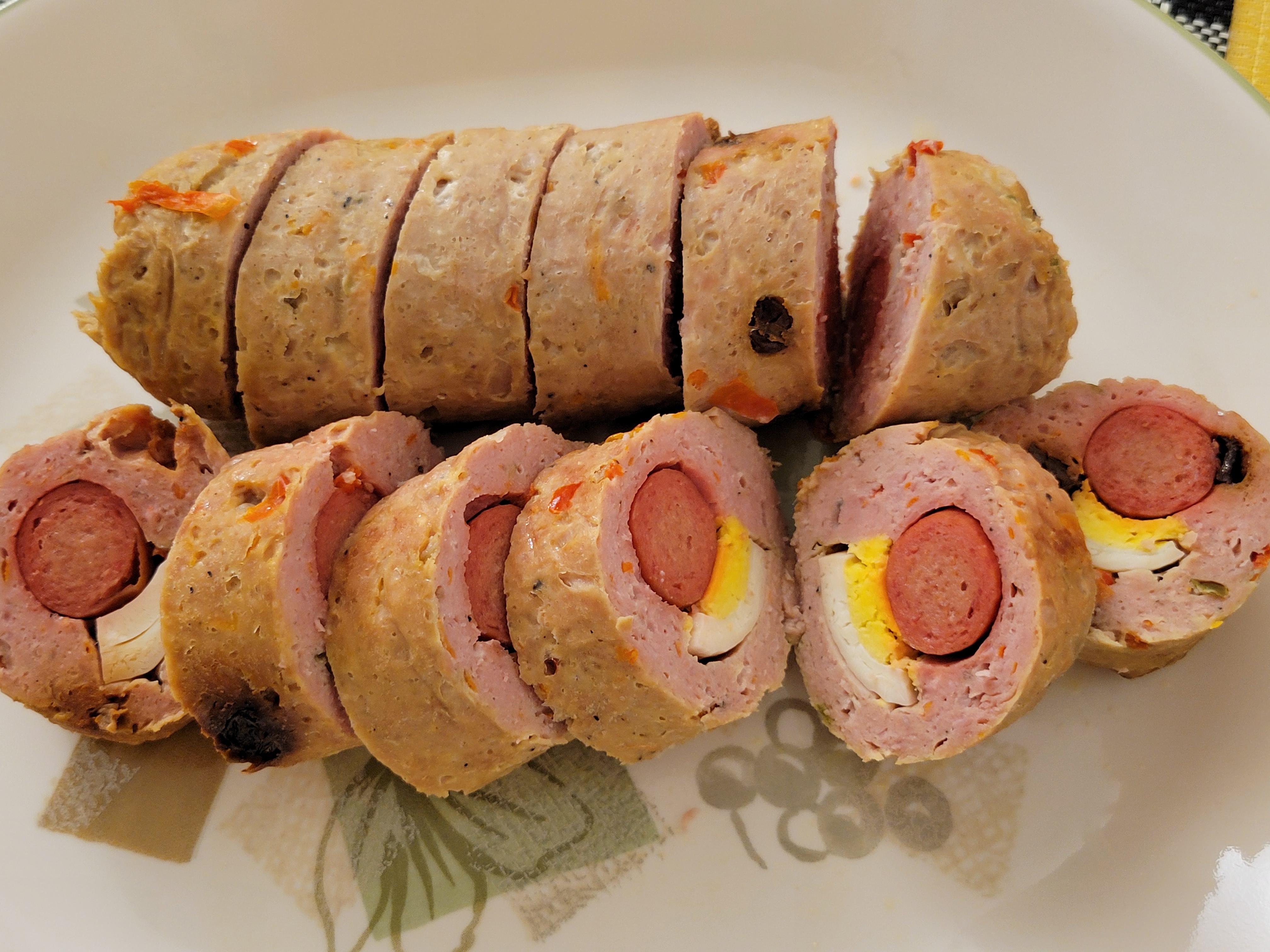 [Homemade] Embutido meatloaf from the Philippines food