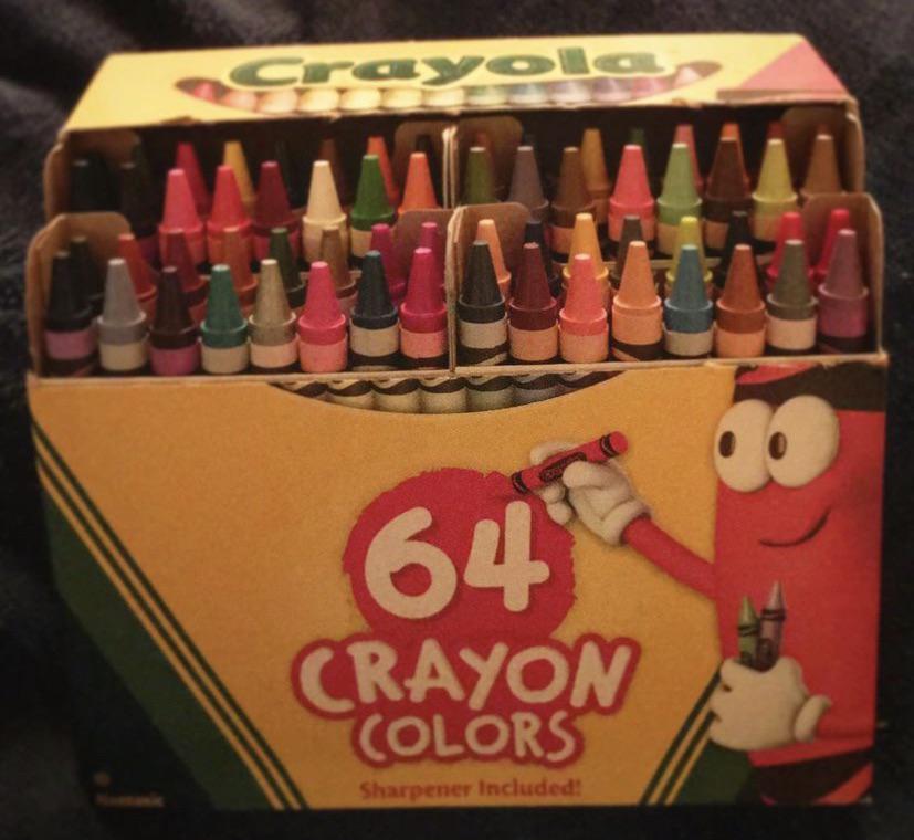 I had to get myself some Crayola crayons with the built in sharpener