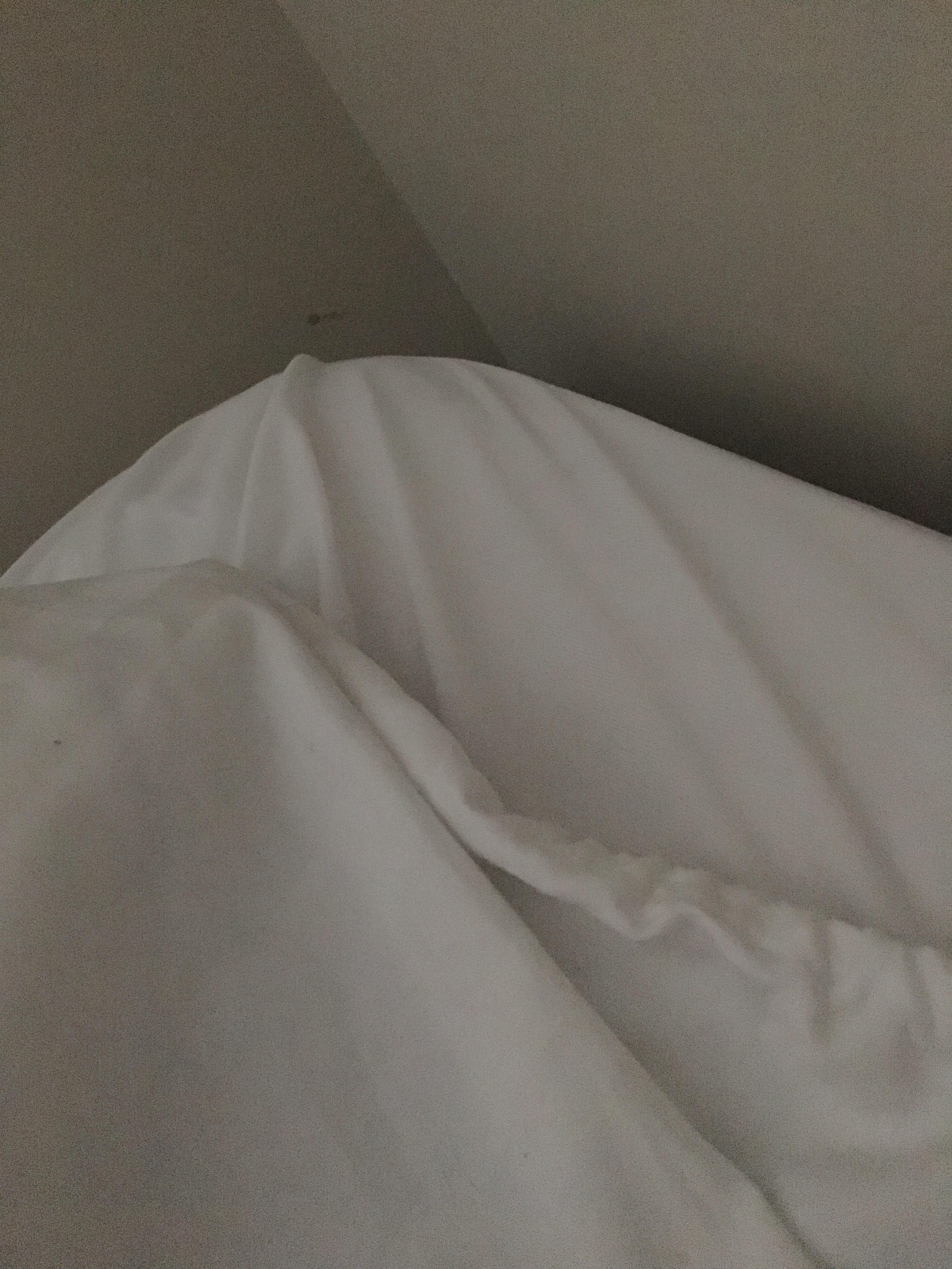 When the stretchy sheet on your bed falls off the corner r