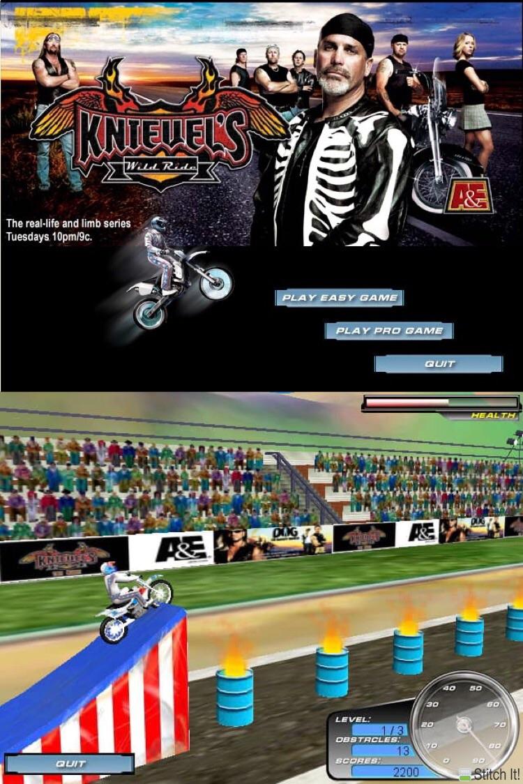 Who else remembers the flash game “Knievel’s Wild Ride”? I remember