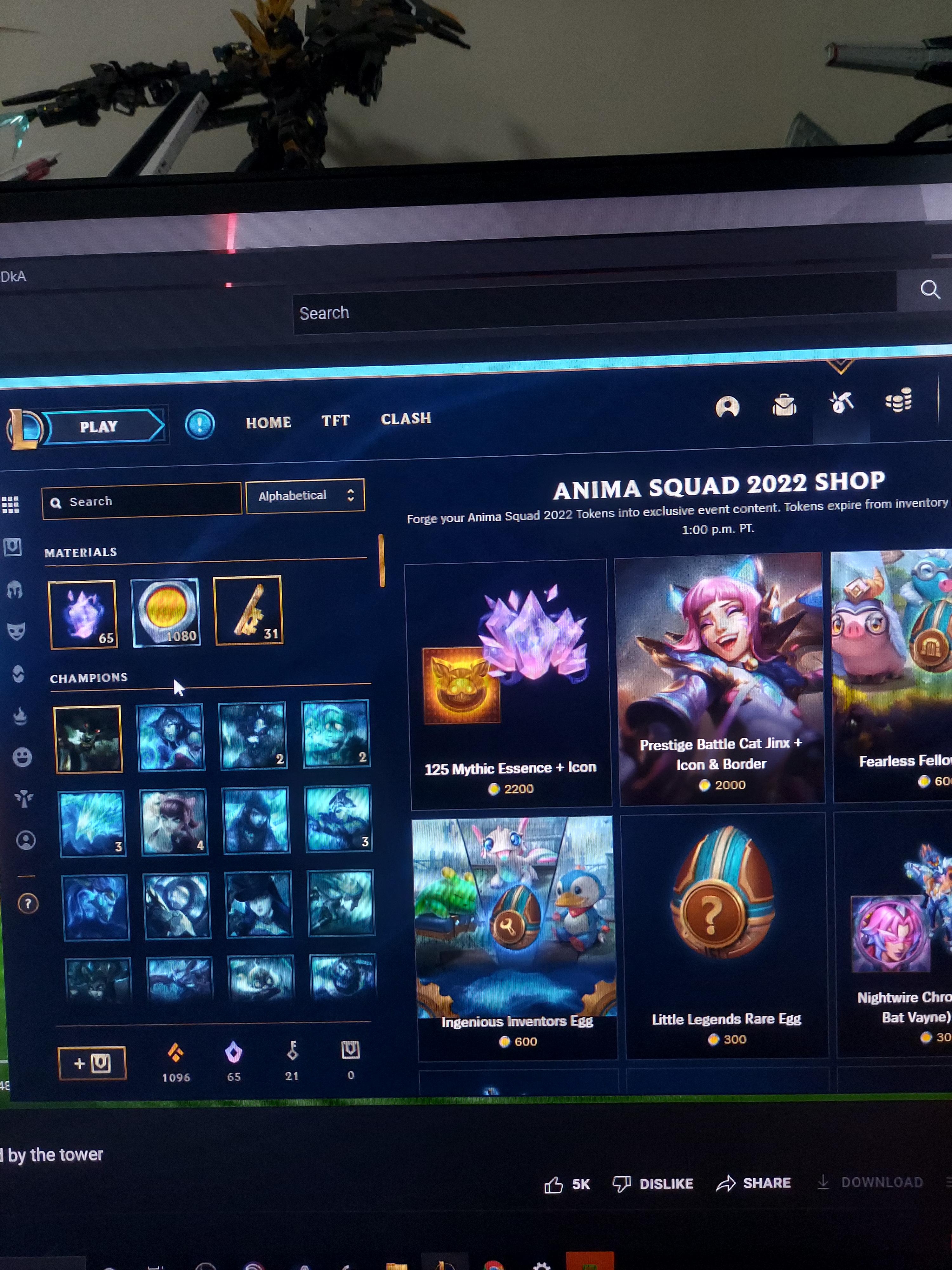 so should I get the mythic essence to get akali? cause I also want jinx