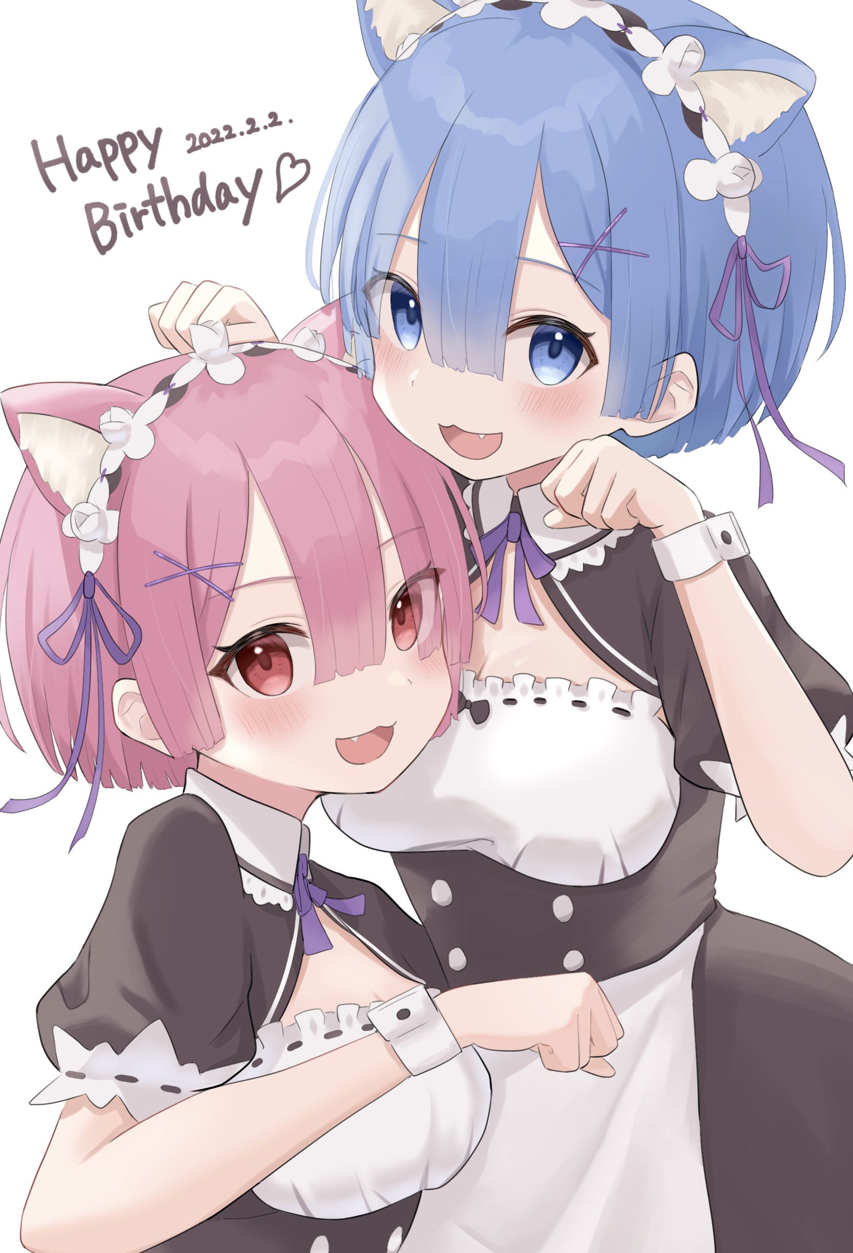 [Media] happy birthday to rem and ram mei_am0 Re_Zero