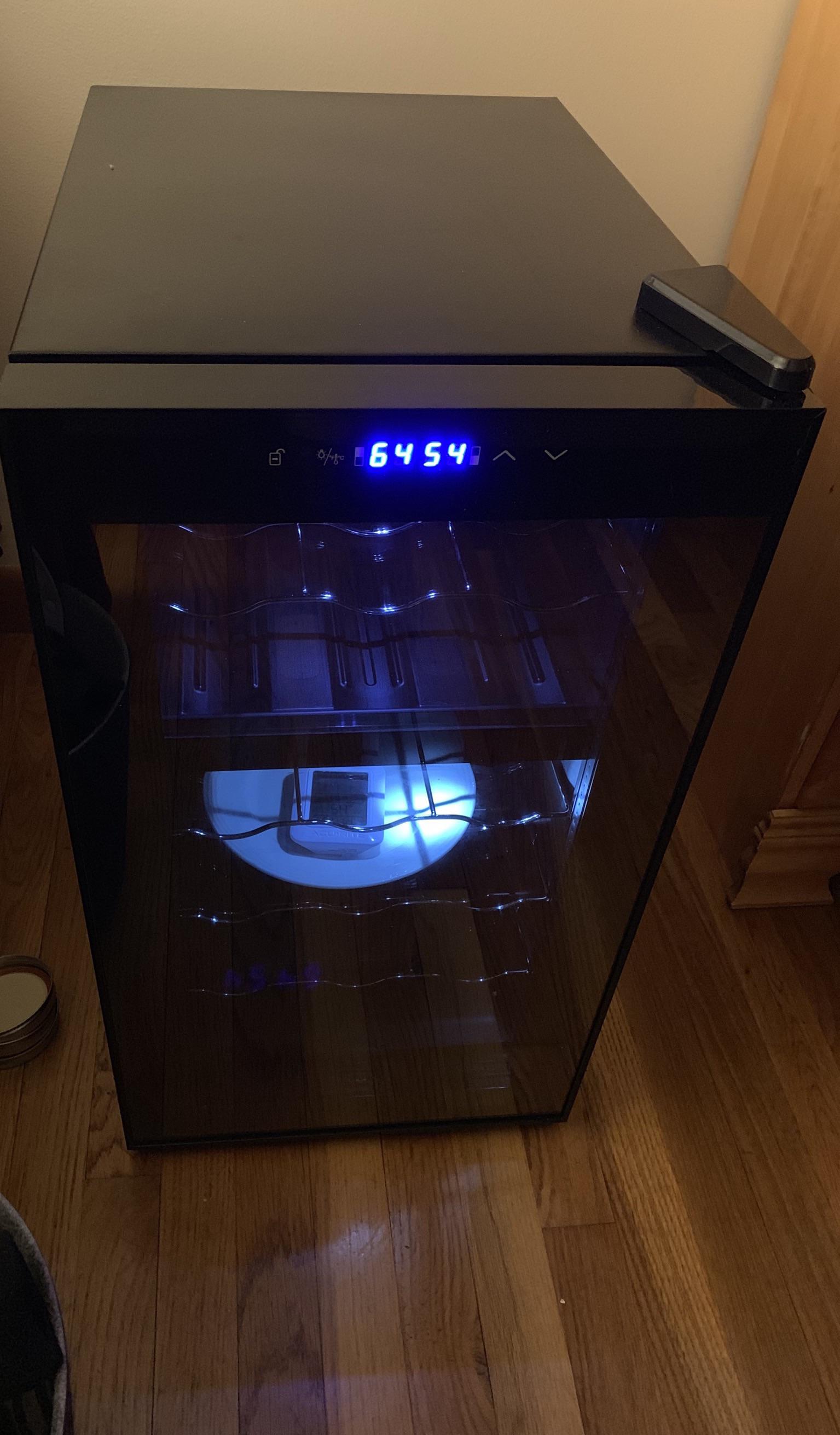 For those who can’t afford a freeze dryer, I present the wine fridge