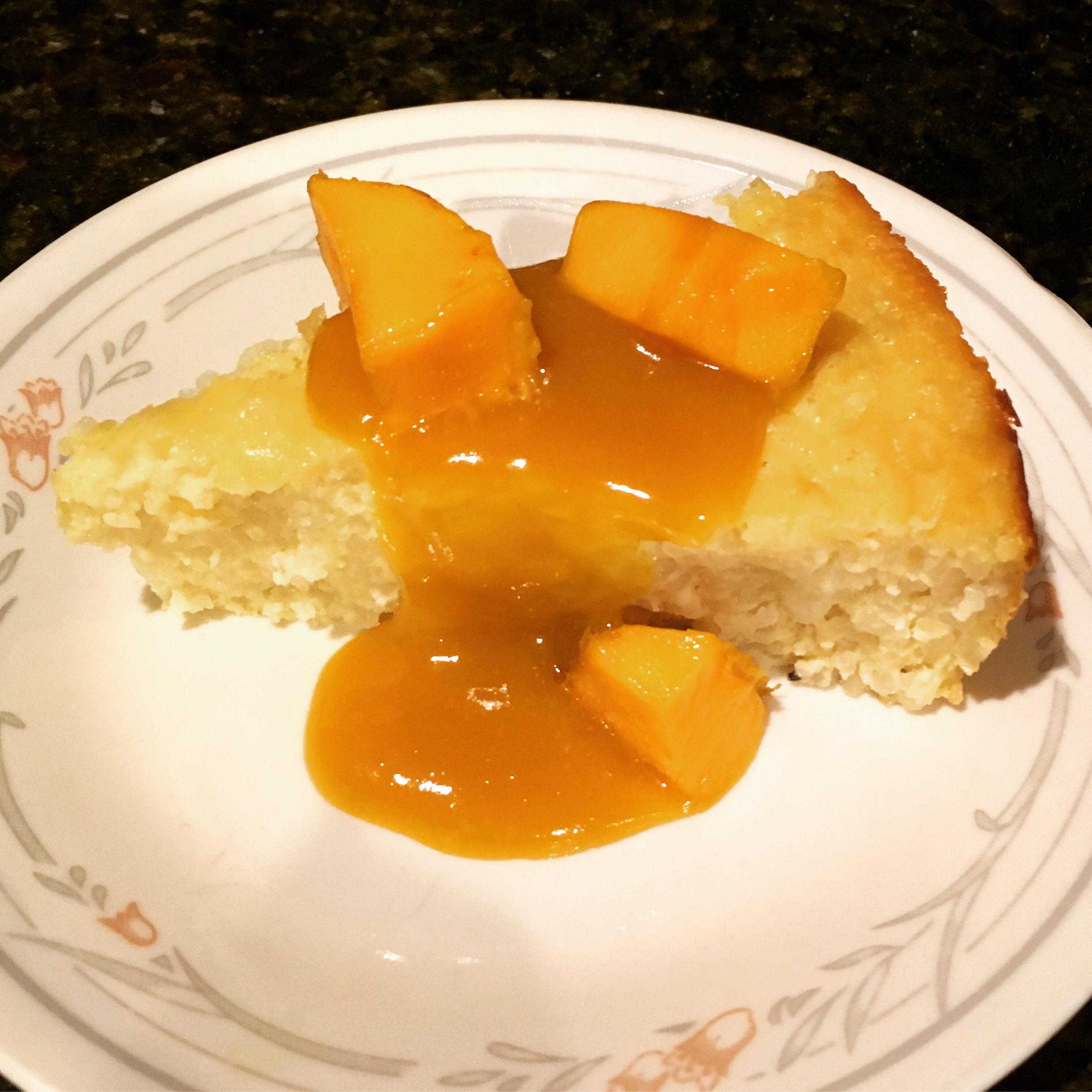 Rice Pudding Cake with Mango Caramel! r/DessertPerson