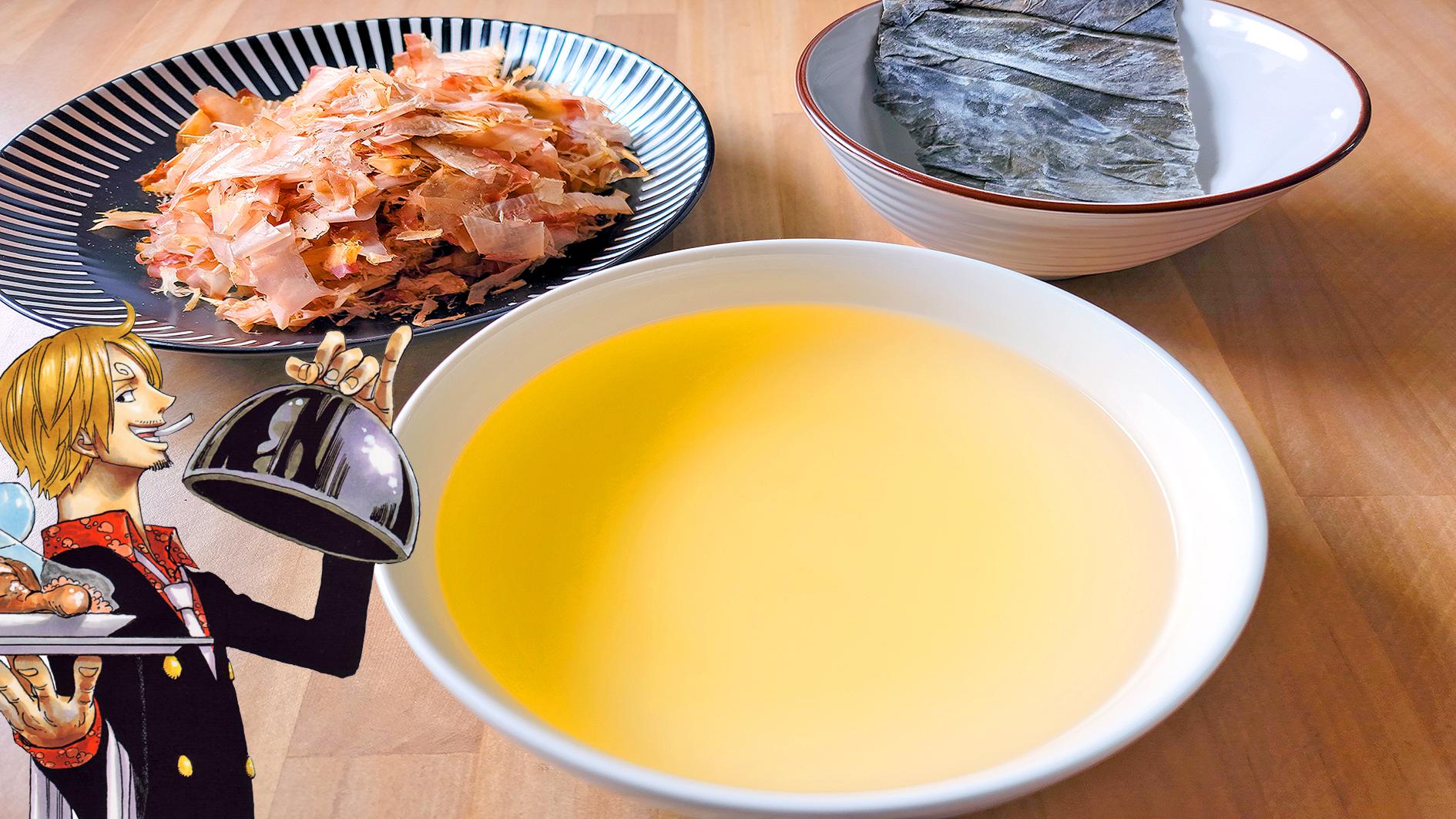 Made Sanji's BEST dashi from the official One Piece Cookbook r/OnePiece