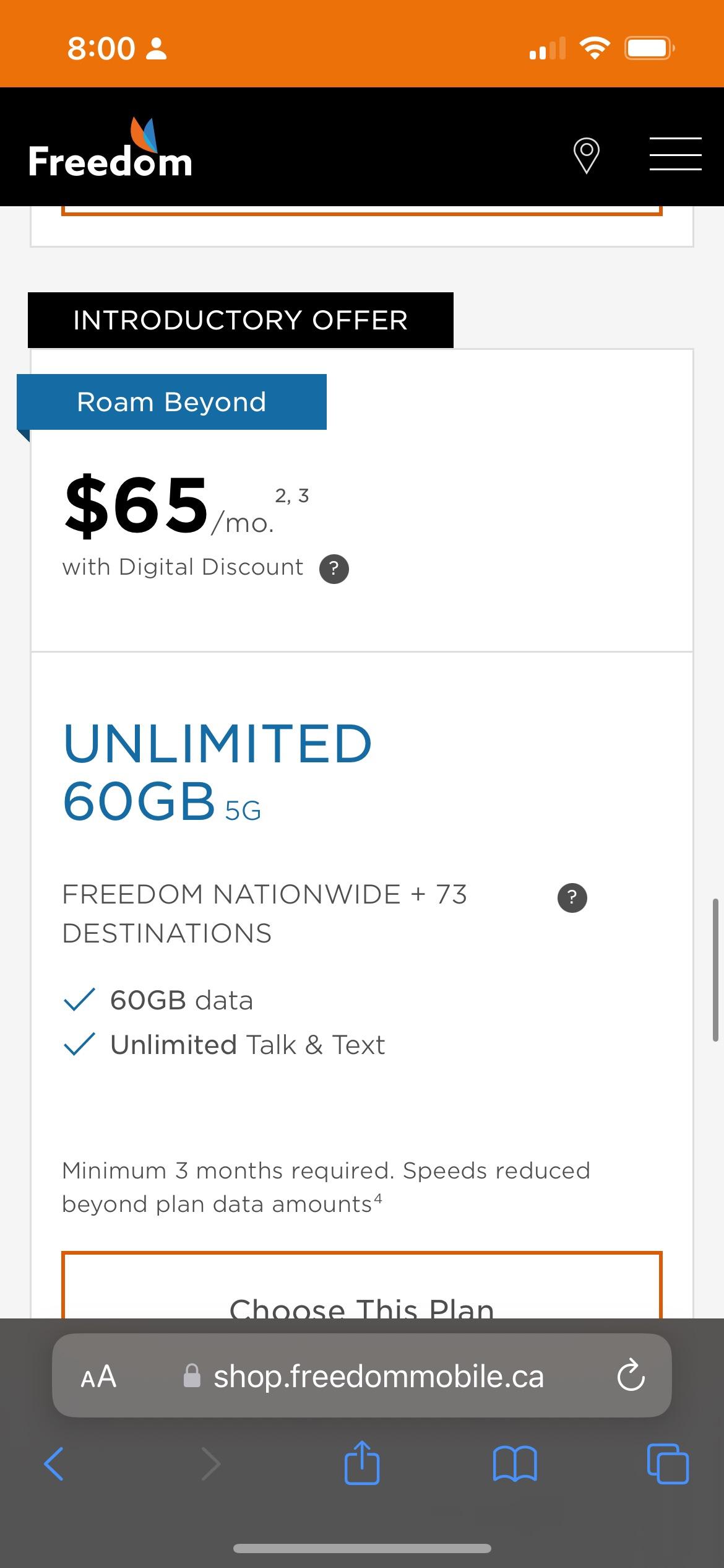 Freedom Mobiles introduces Roam Beyond with 73 Destinations included