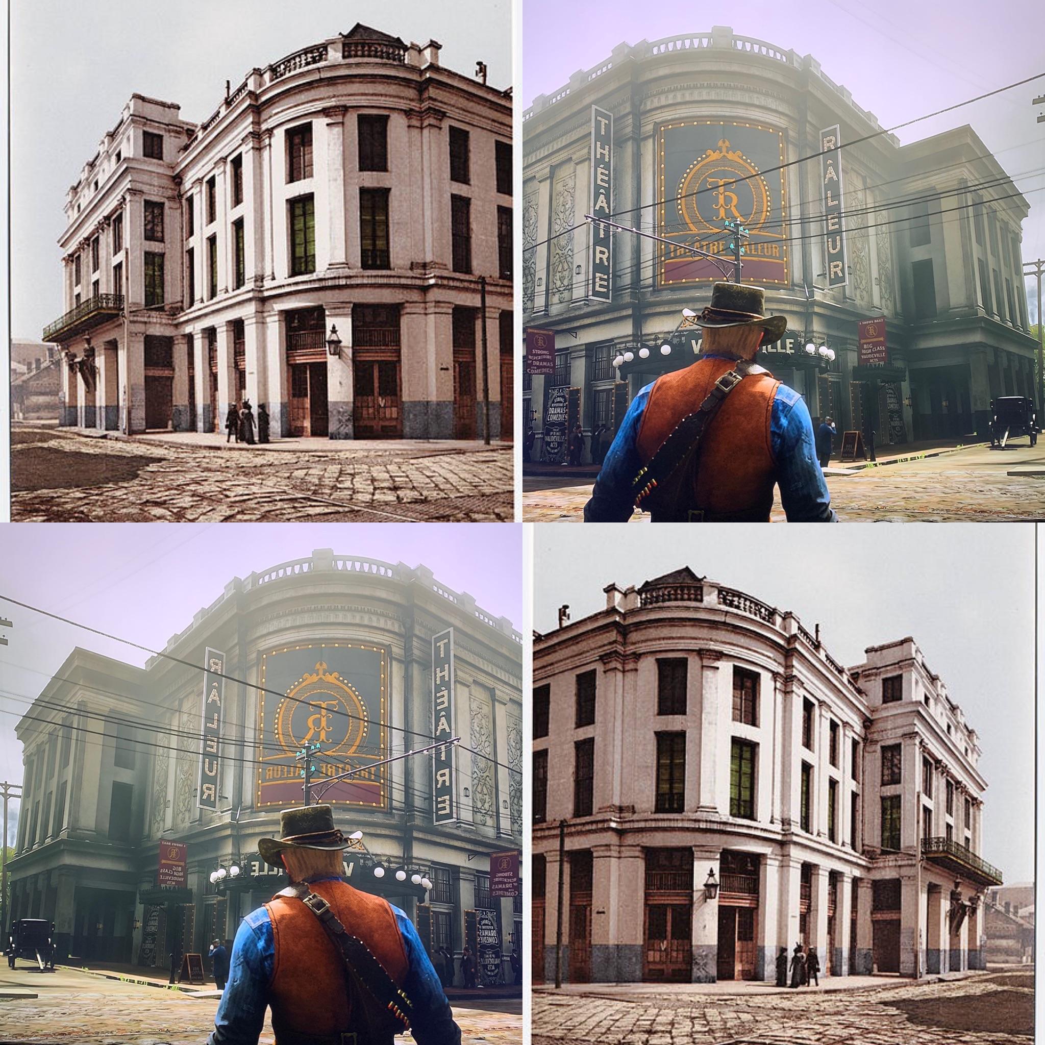 The New Orleans Opera House (1903) vs The Saint Denis Theatre. r