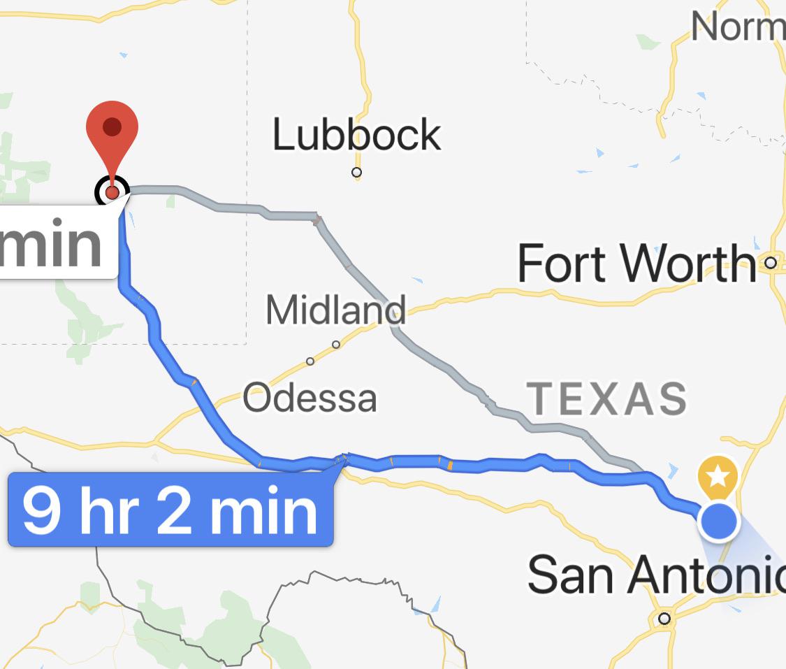Austin to Roswell Via Ft Stockton or Lubbock for Least Boring Route