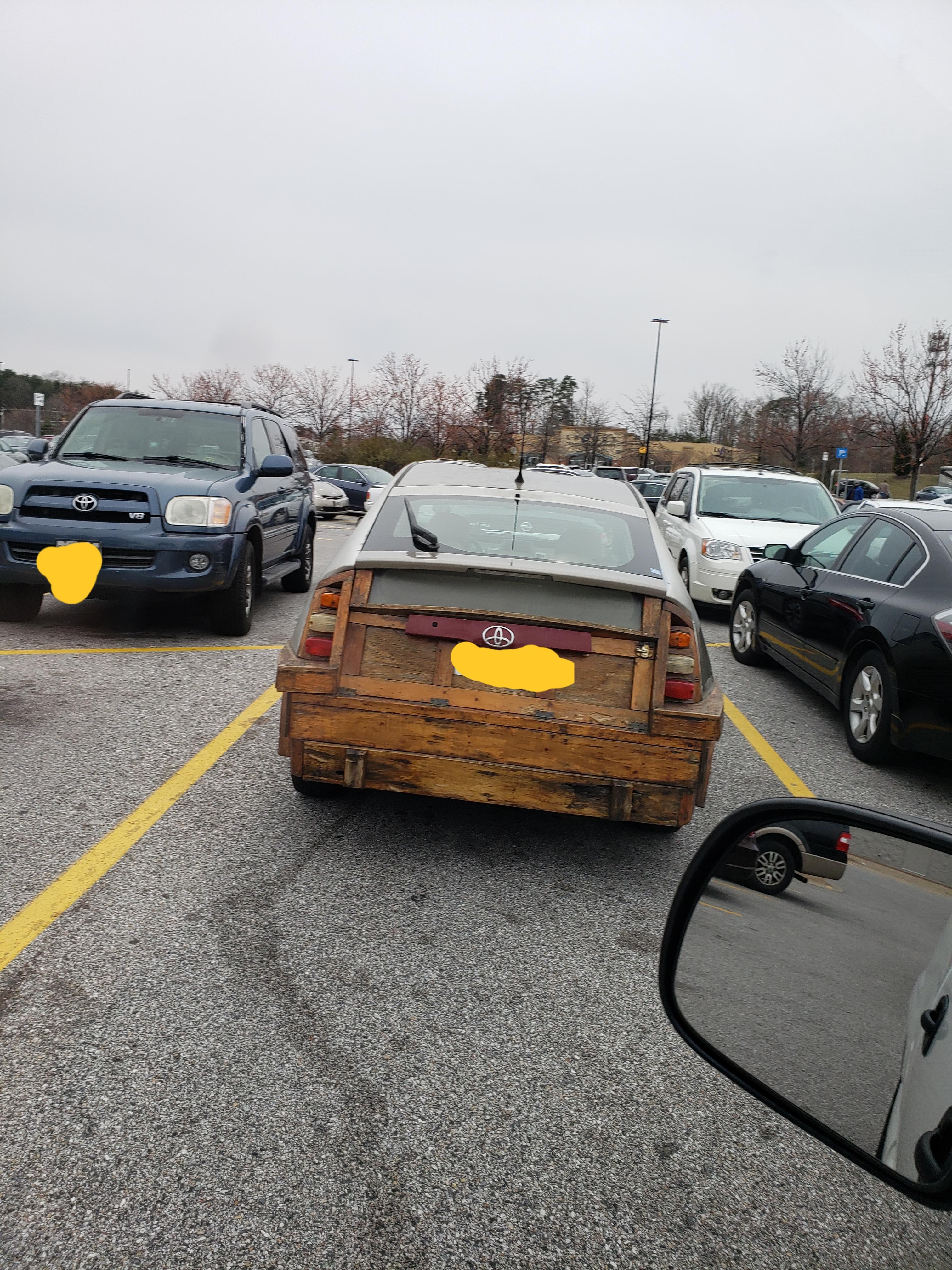Wooden car bumper r/mildlyinteresting