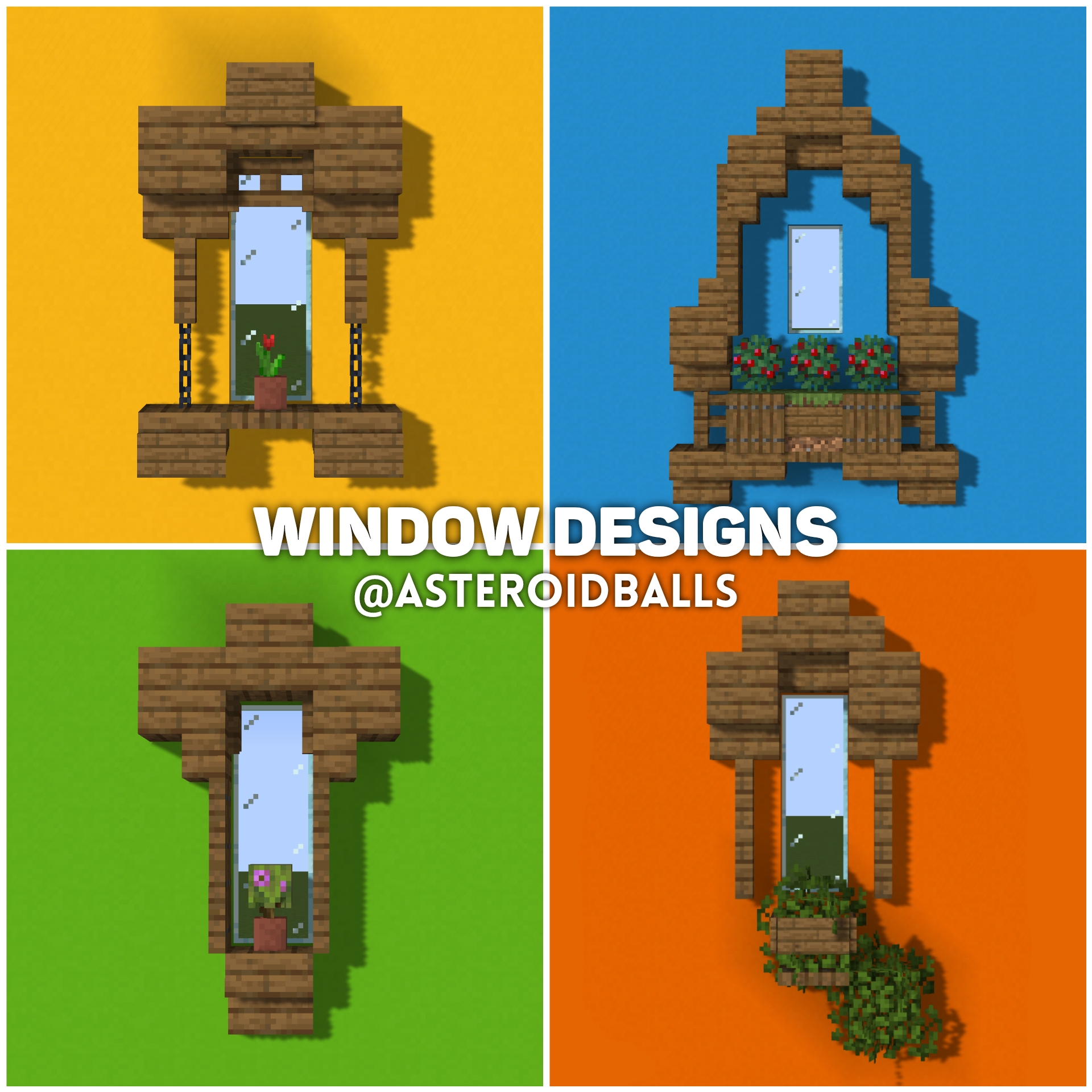 Window Designs! r/Minecraftbuilds