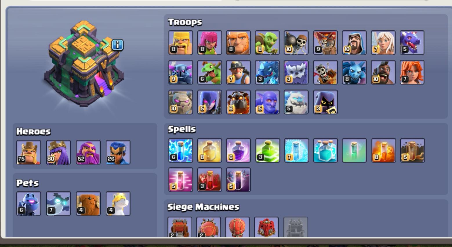 Best army for legends and clan war r/ClashOfClans