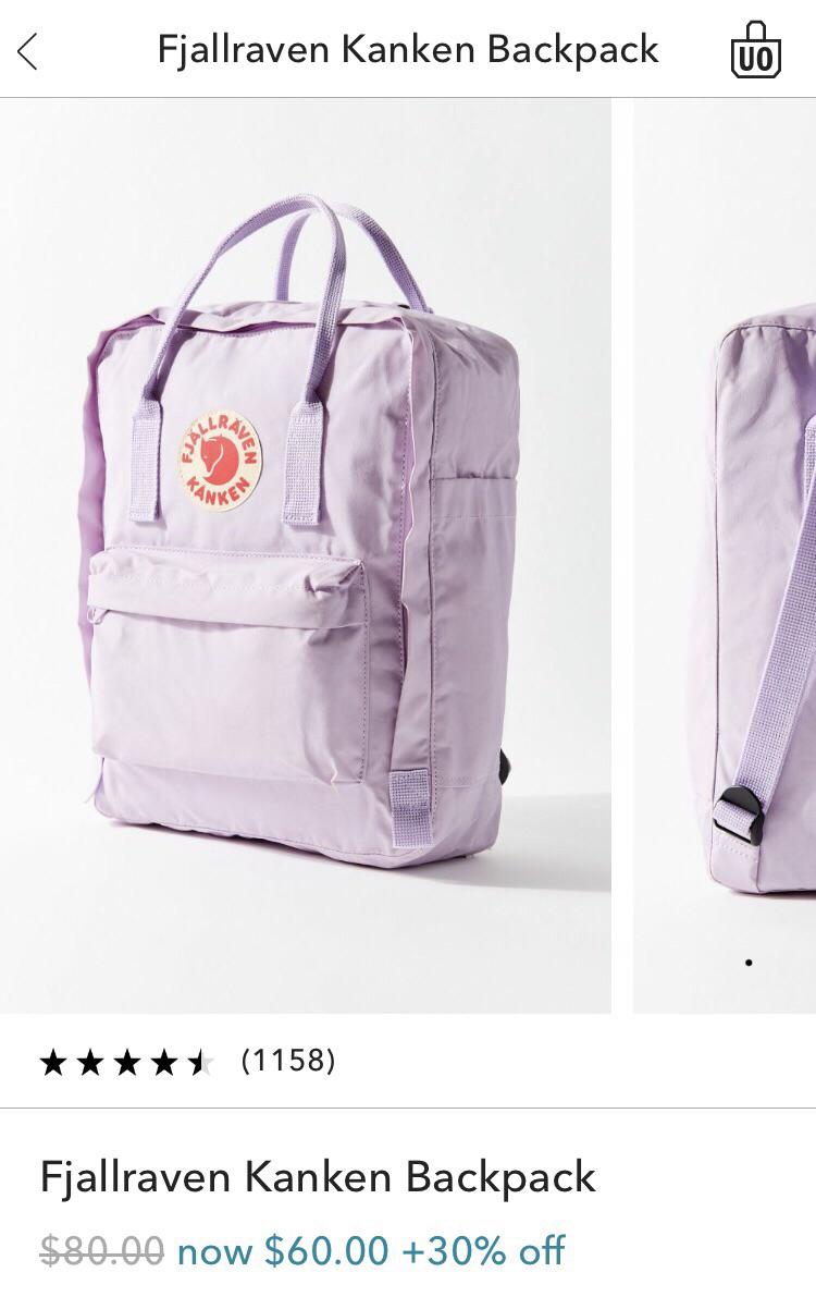 Fjallraven Backpacks on sale at Urban Outfitters r/FrugalFemaleFashion