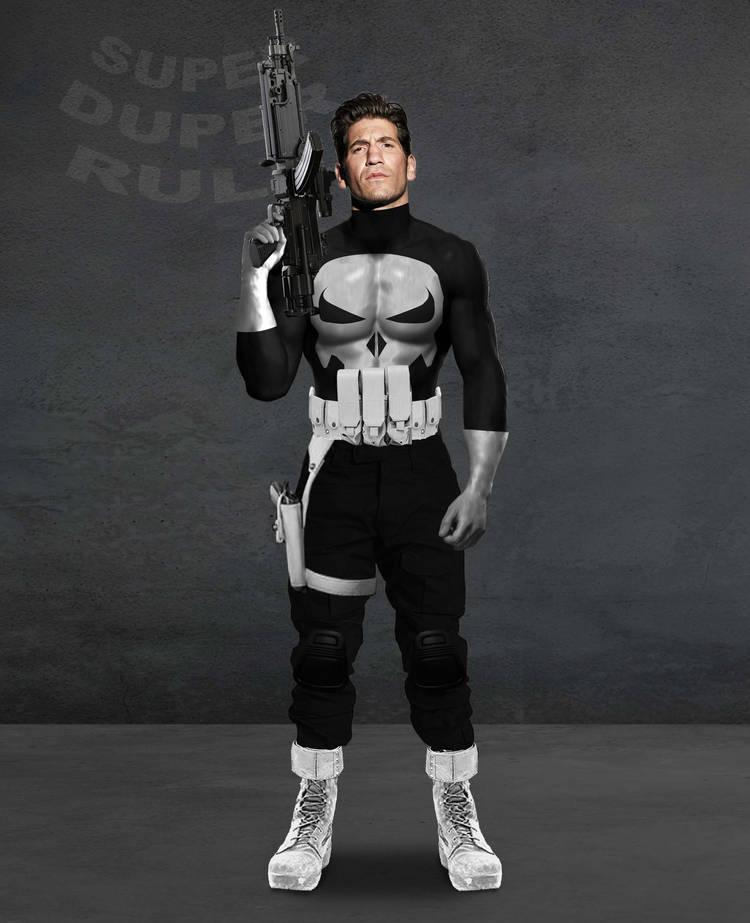 Jon Bernthal's Punisher in a modernized comic accurate suit Art by