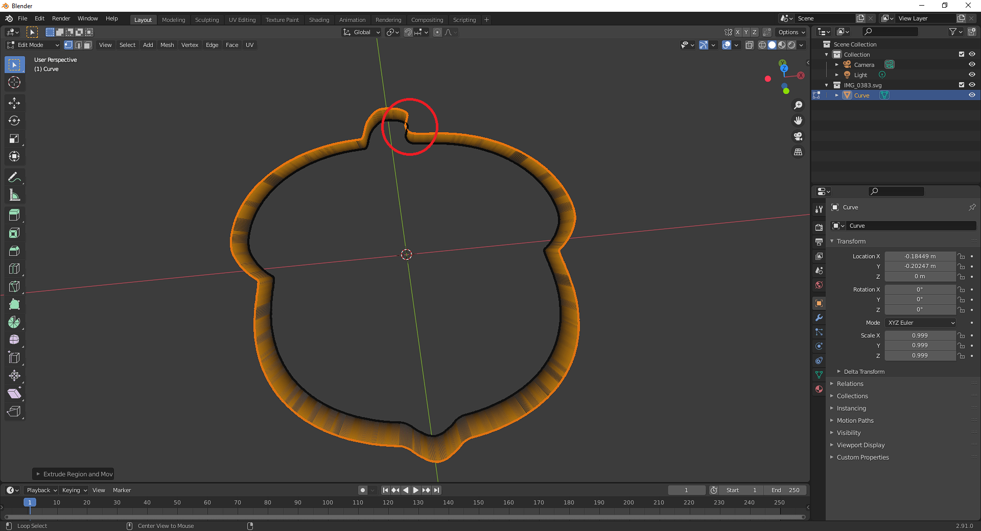 Anyone know how to make this extrude/scale without overlap? I am trying