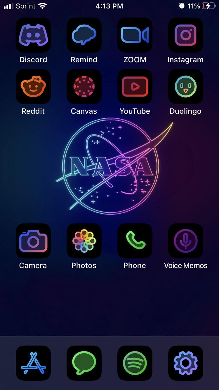 My neon setup iOSsetups