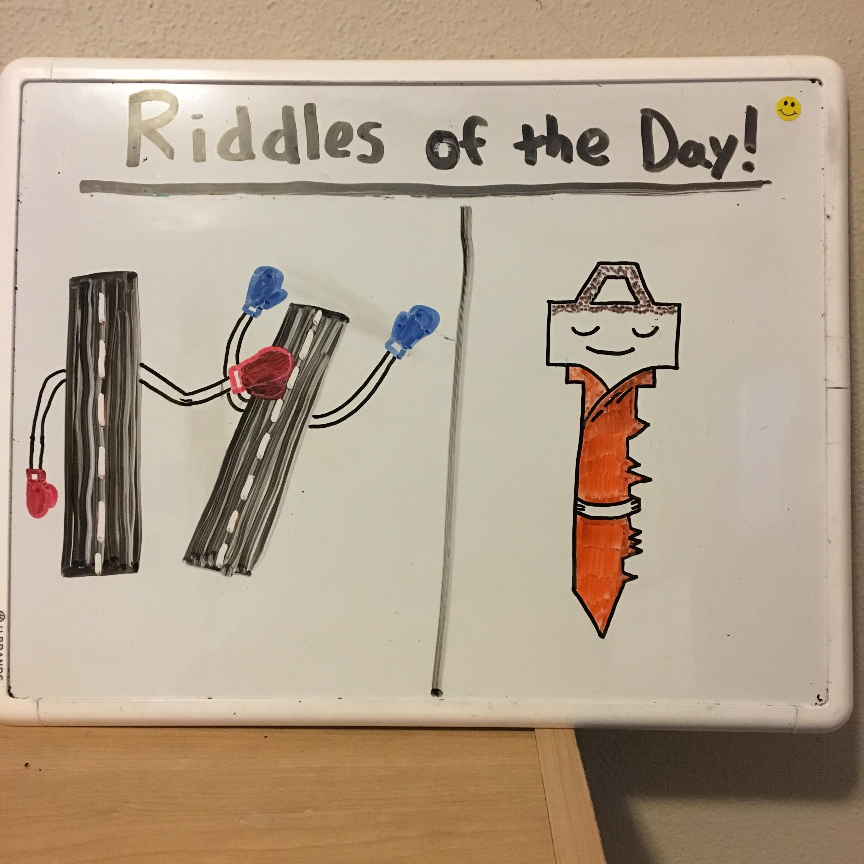 Whiteboard + markers + visual puns/puzzles = This post! r/puzzles