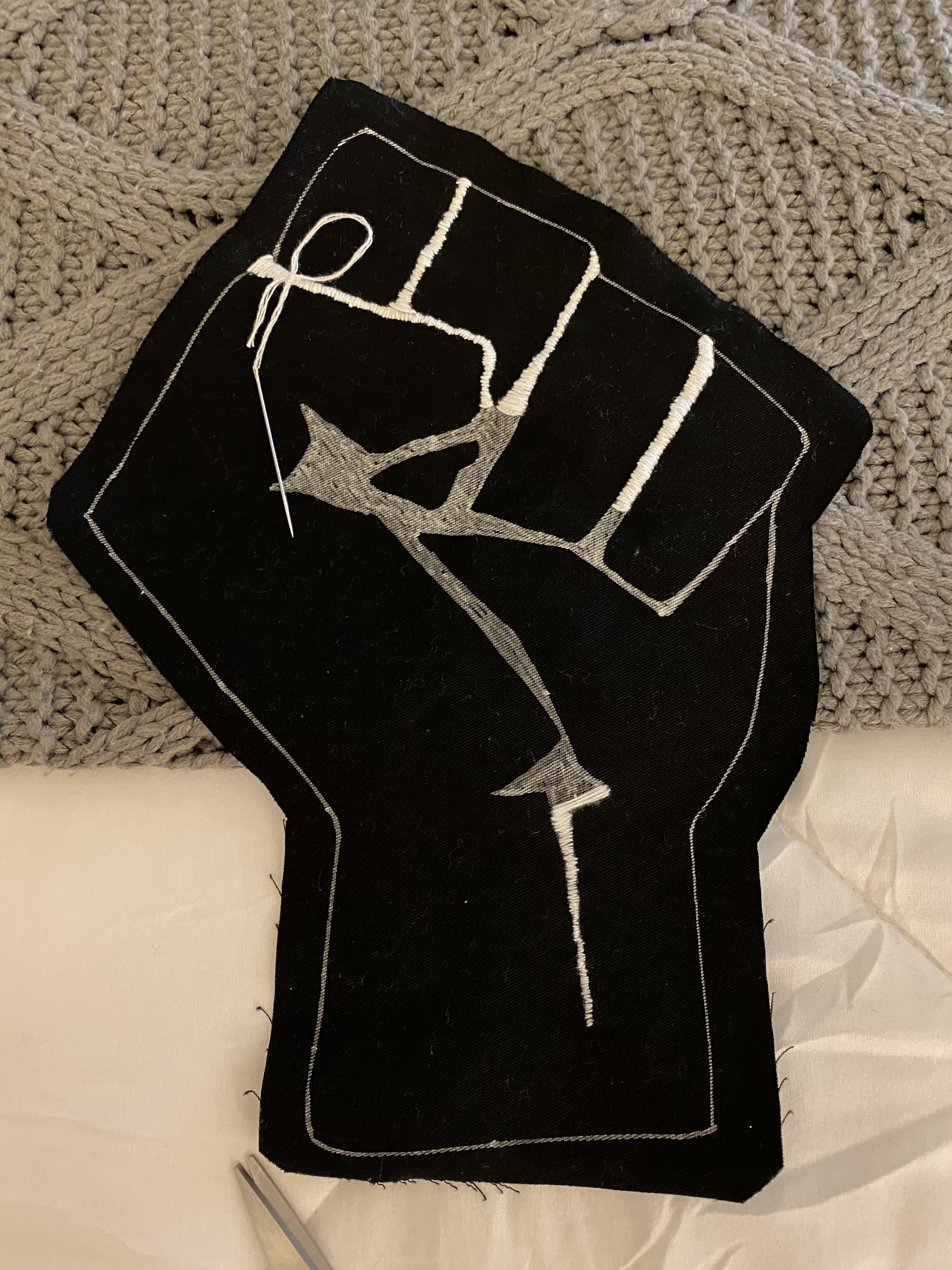 Working on the embroidery patch for a shirt. 🏾 🏼 🏿 🏽 🏻 r/Embroidery