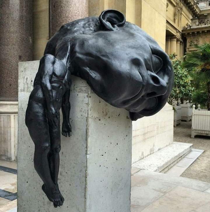The Weight of Thought′′ sculpture by Thomas Lerooy. r/Mindfulness