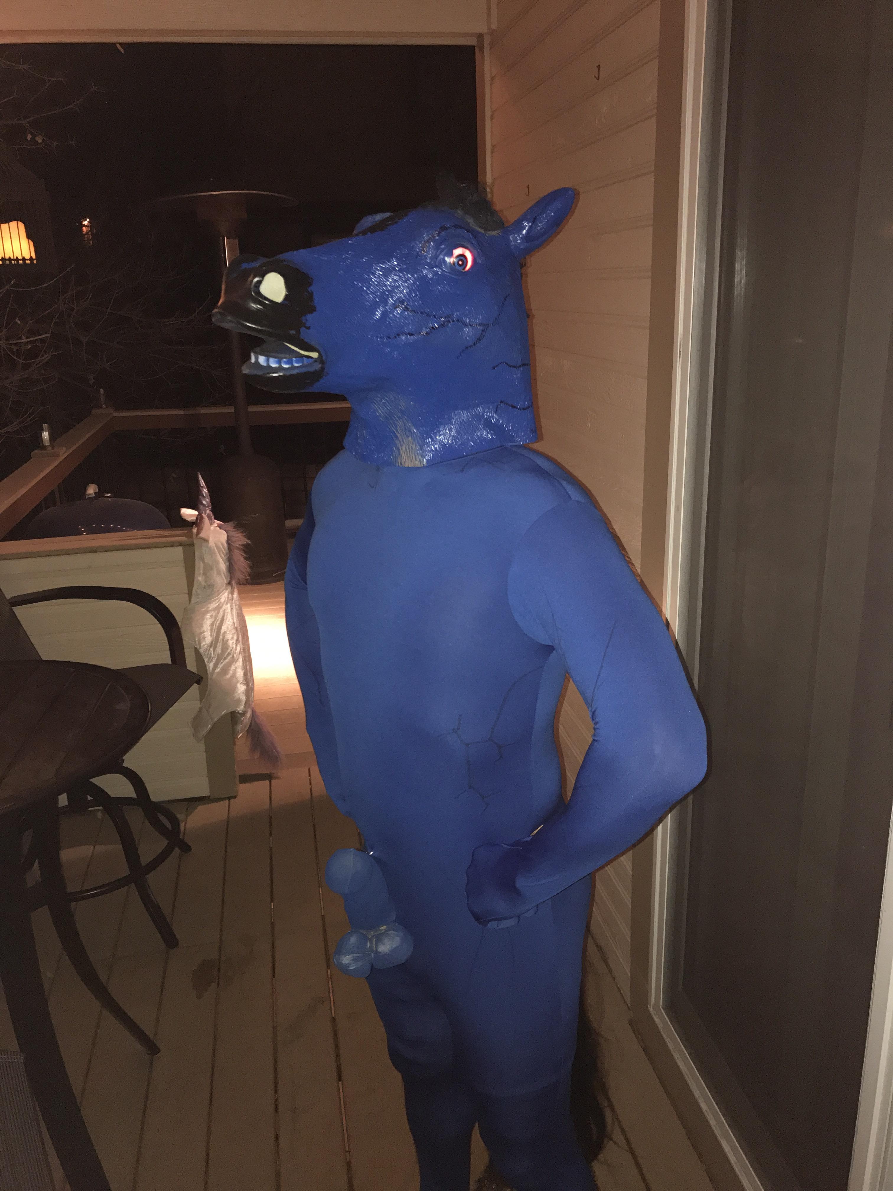 My blucifer costume. Denver specific. r/halloween