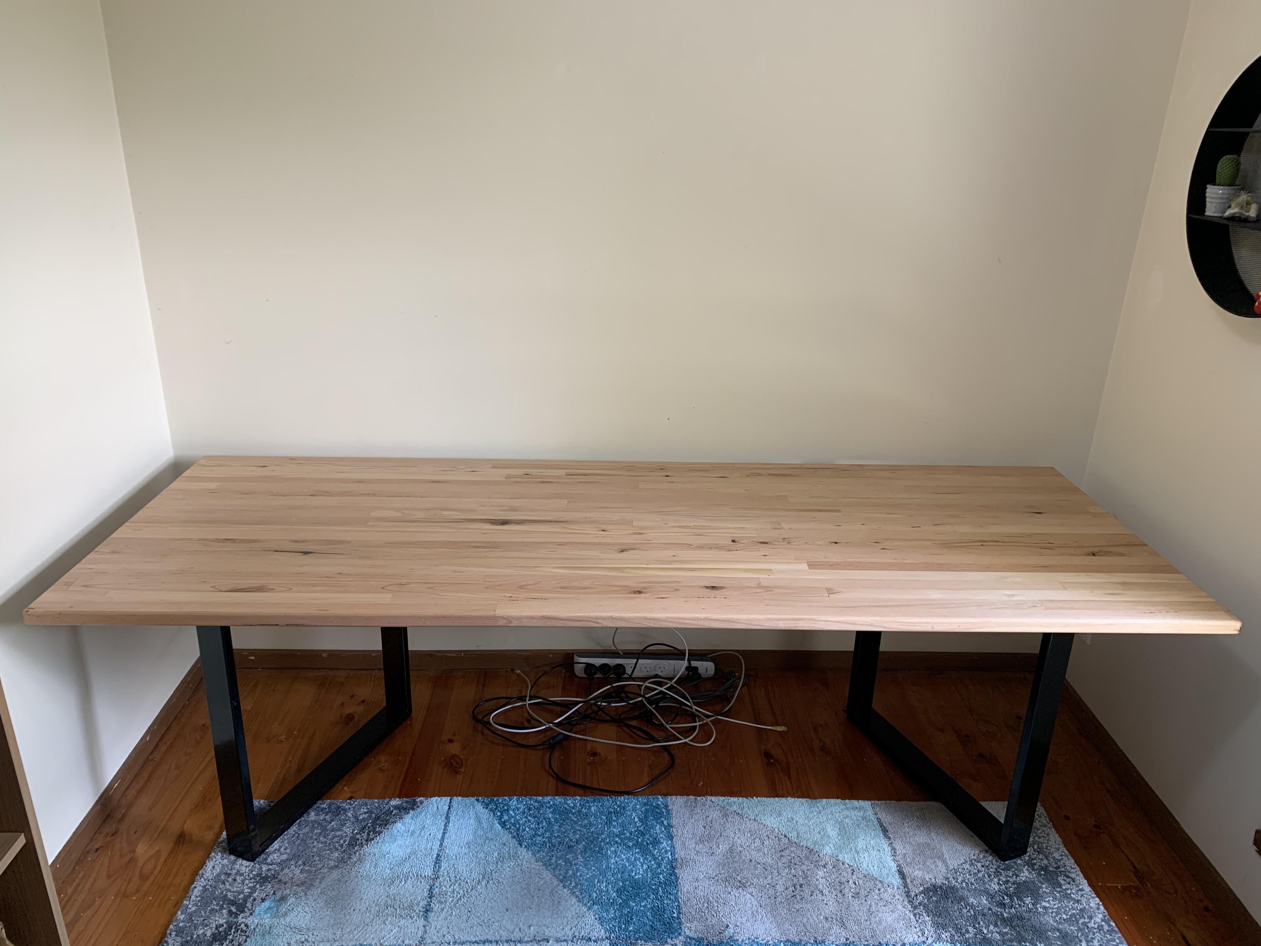 Ash desk my first ever woodworking project! r/woodworking