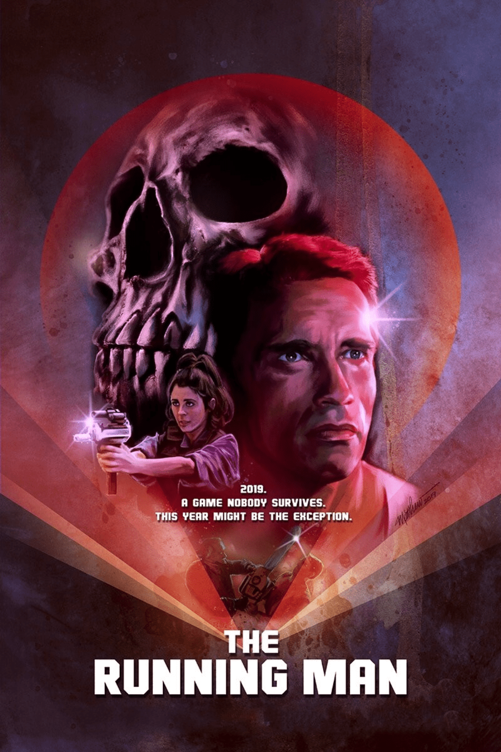 The Running Man (1987) [1000 × 1500] by Matthew Therrien r