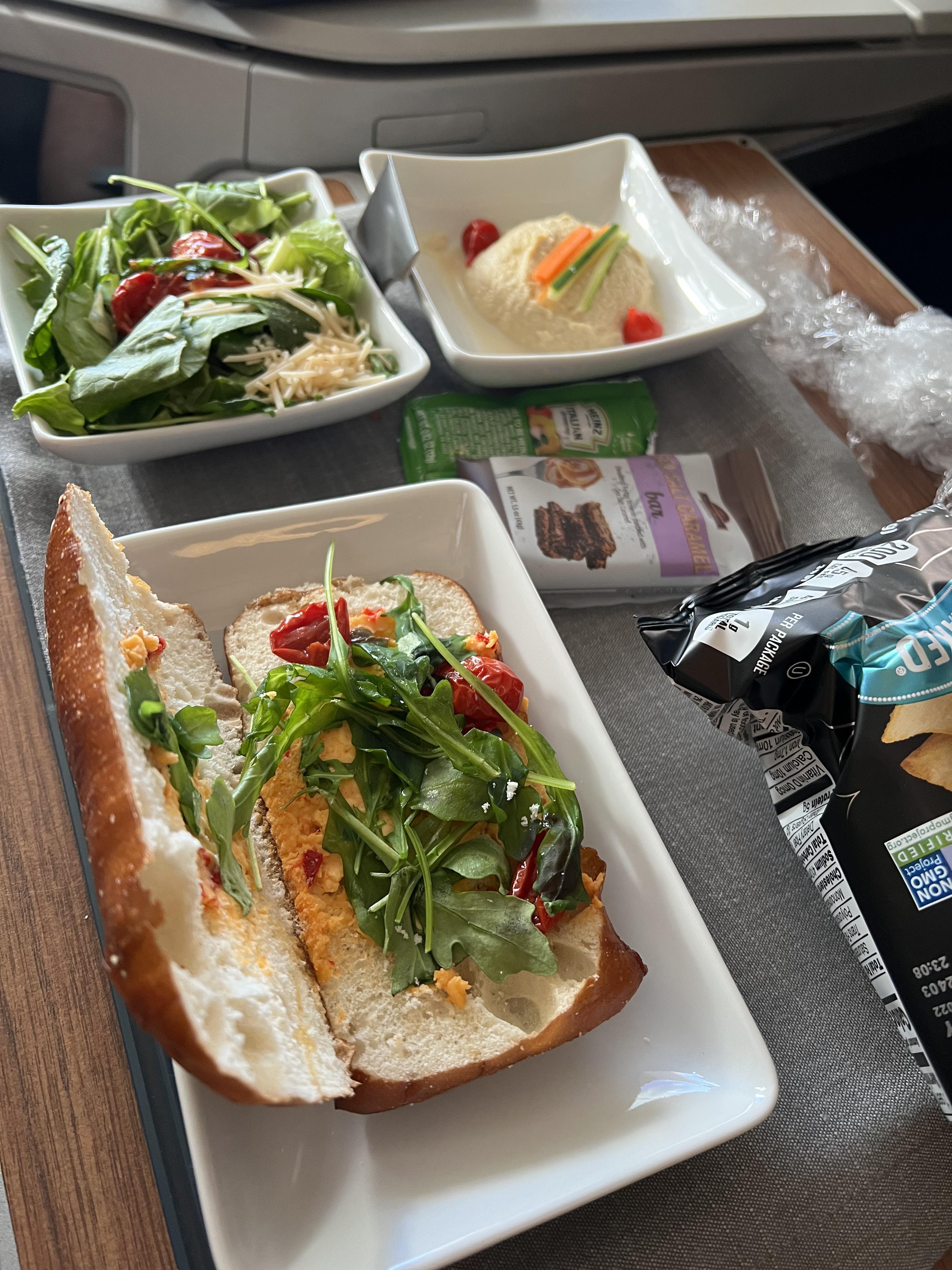 American Airlines First Class Meals