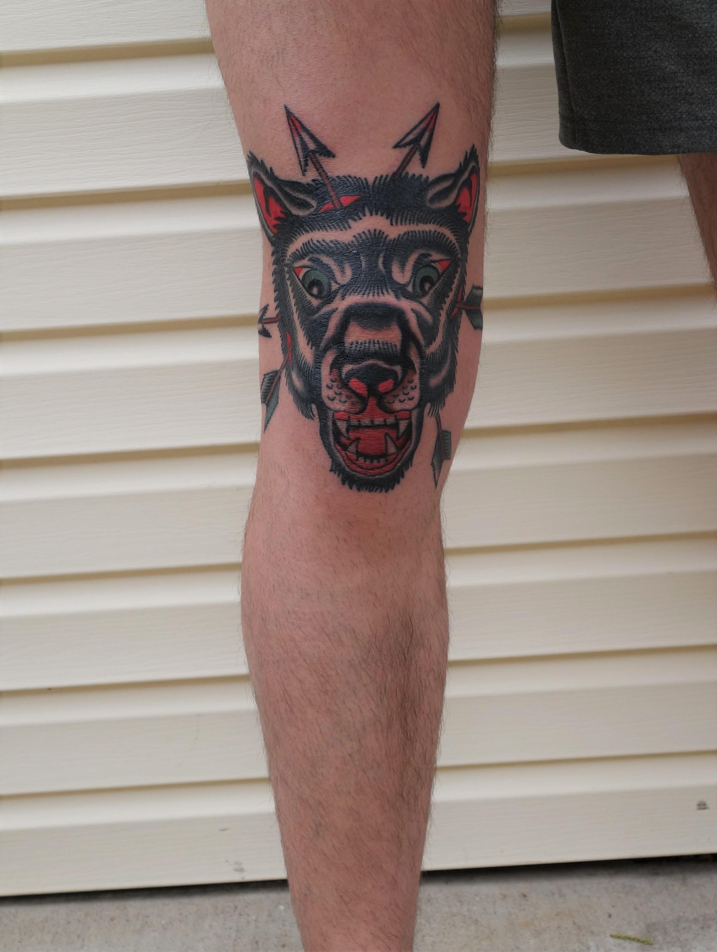 Bear Tattoo, Chris Fernandez Kings Ave Tattoo, NYC traditionaltattoos