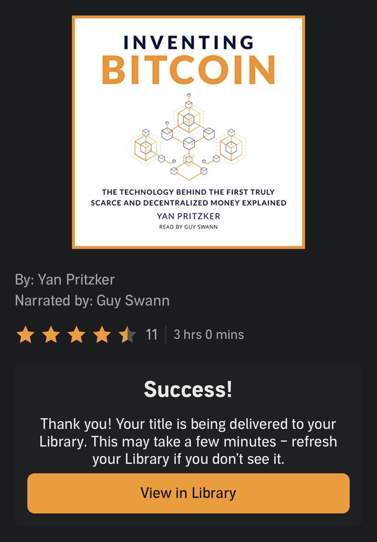 Inventing Bitcoin Added! Now to add the paperback. Bitcoin