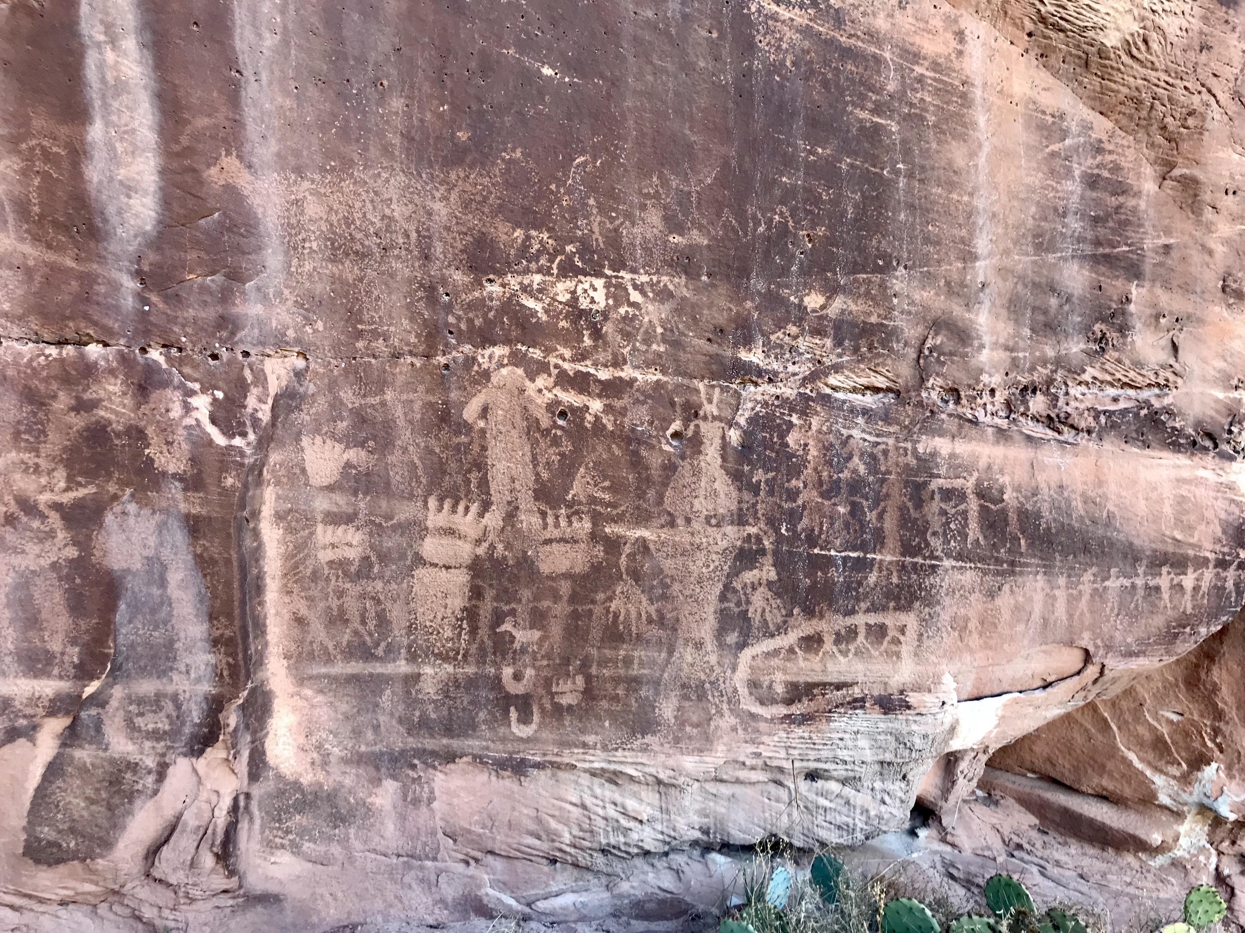 Hiked up to see these petroglyphs above the Dolores river in western