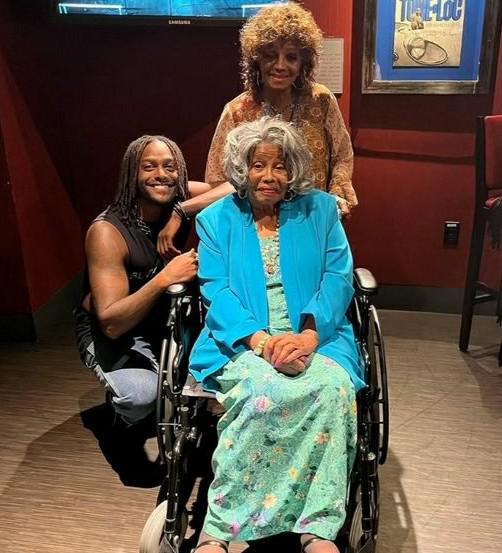 Recent photo of Katherine Jackson at her grandson's concert r