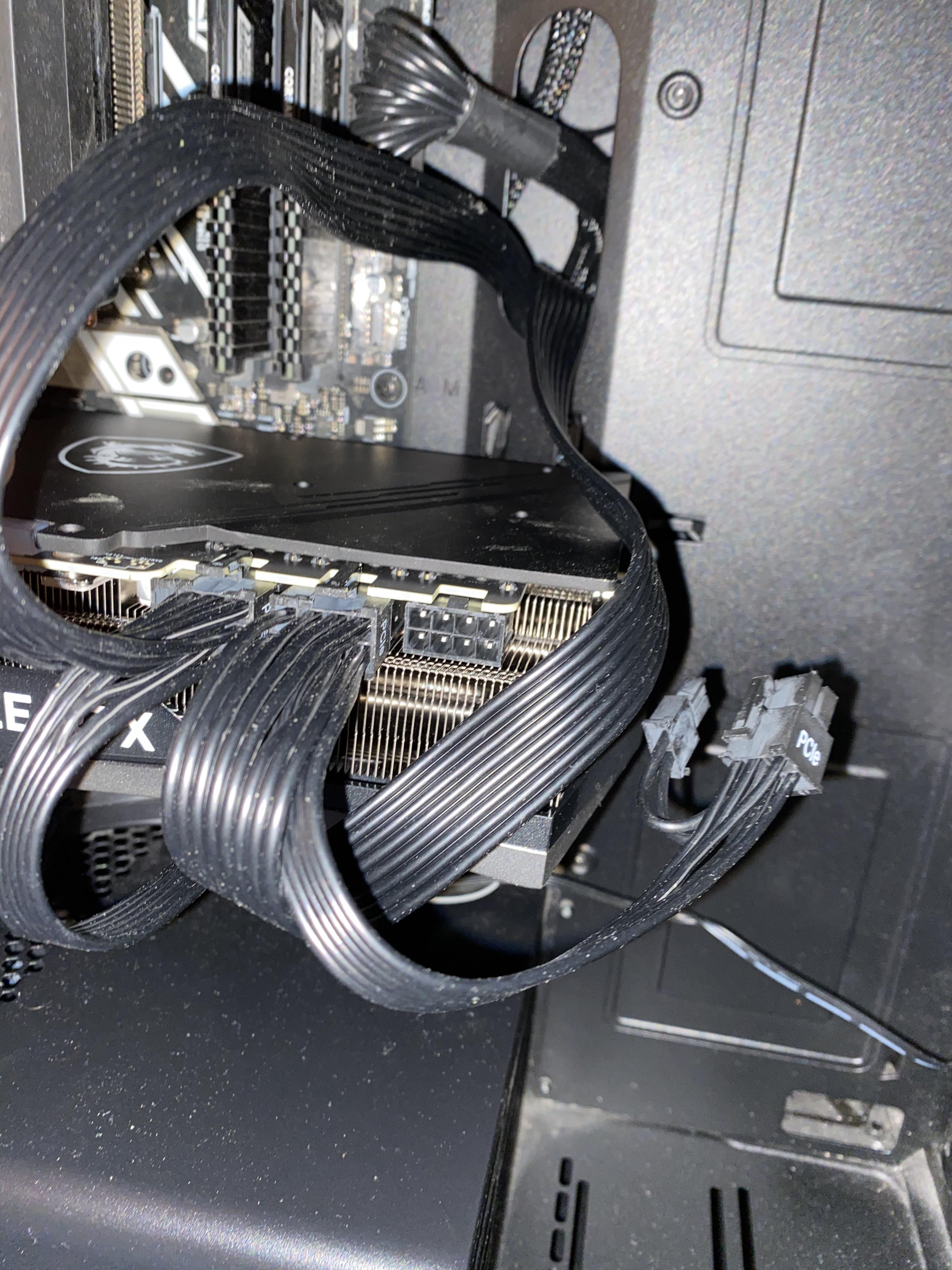 This is all the pcie cables my psi came with, can I Daisy chain the last one or should I order