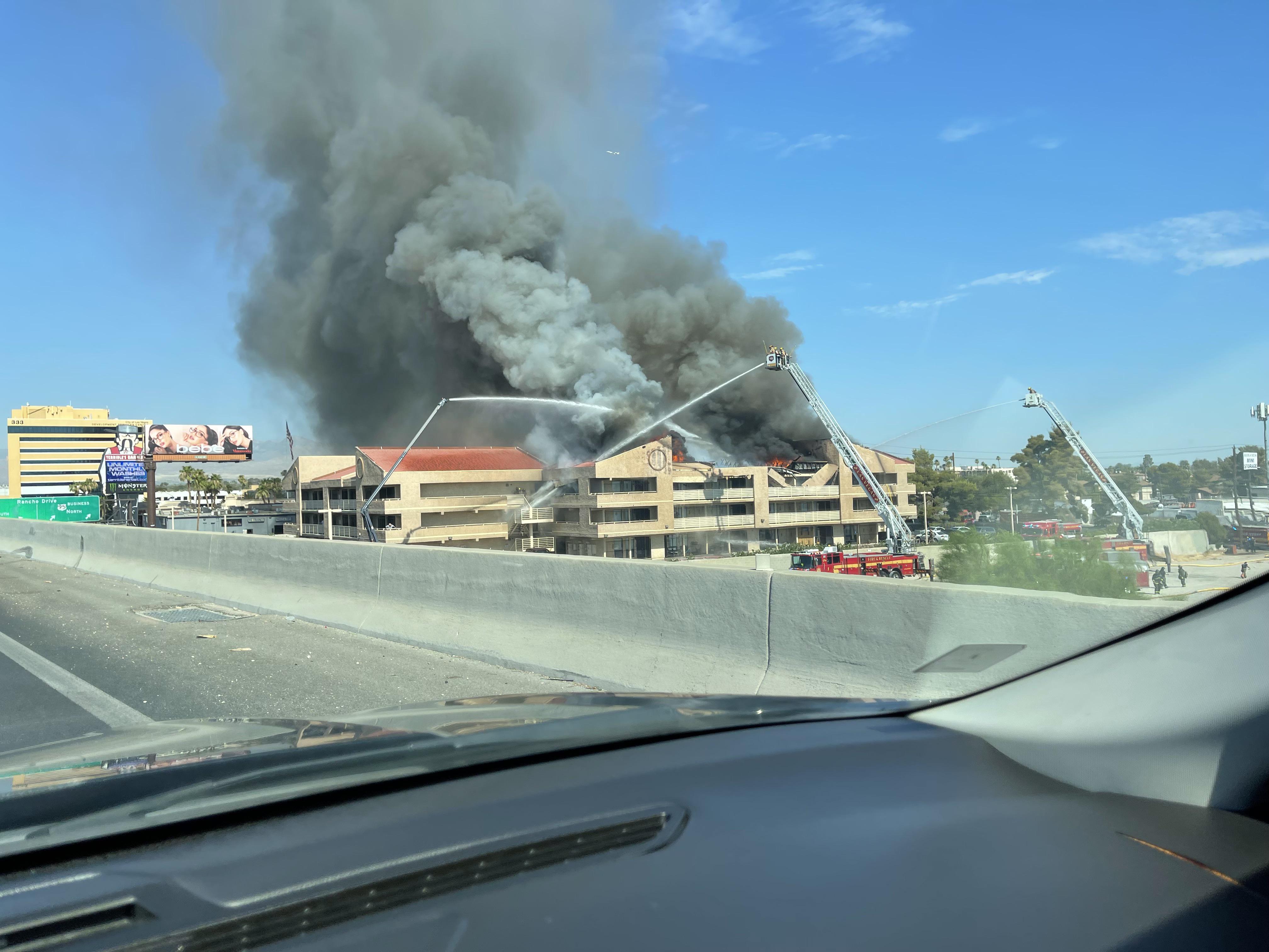 Fire on Bonanza small section of Bonanza is closed r/LasVegas