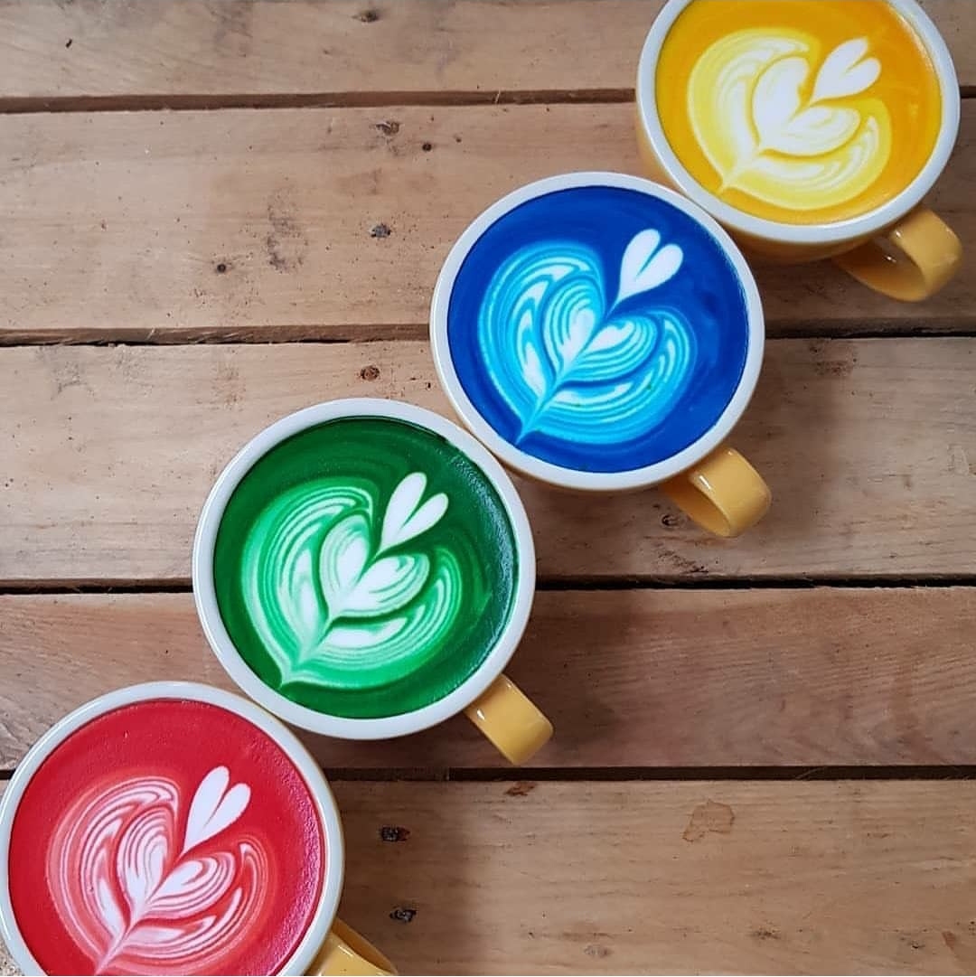 Rainbow coffee r/FoodPorn