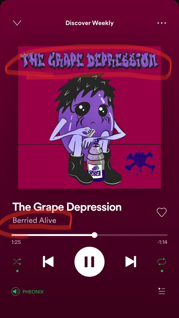 The Grape Depression by Berried Alive r/puns